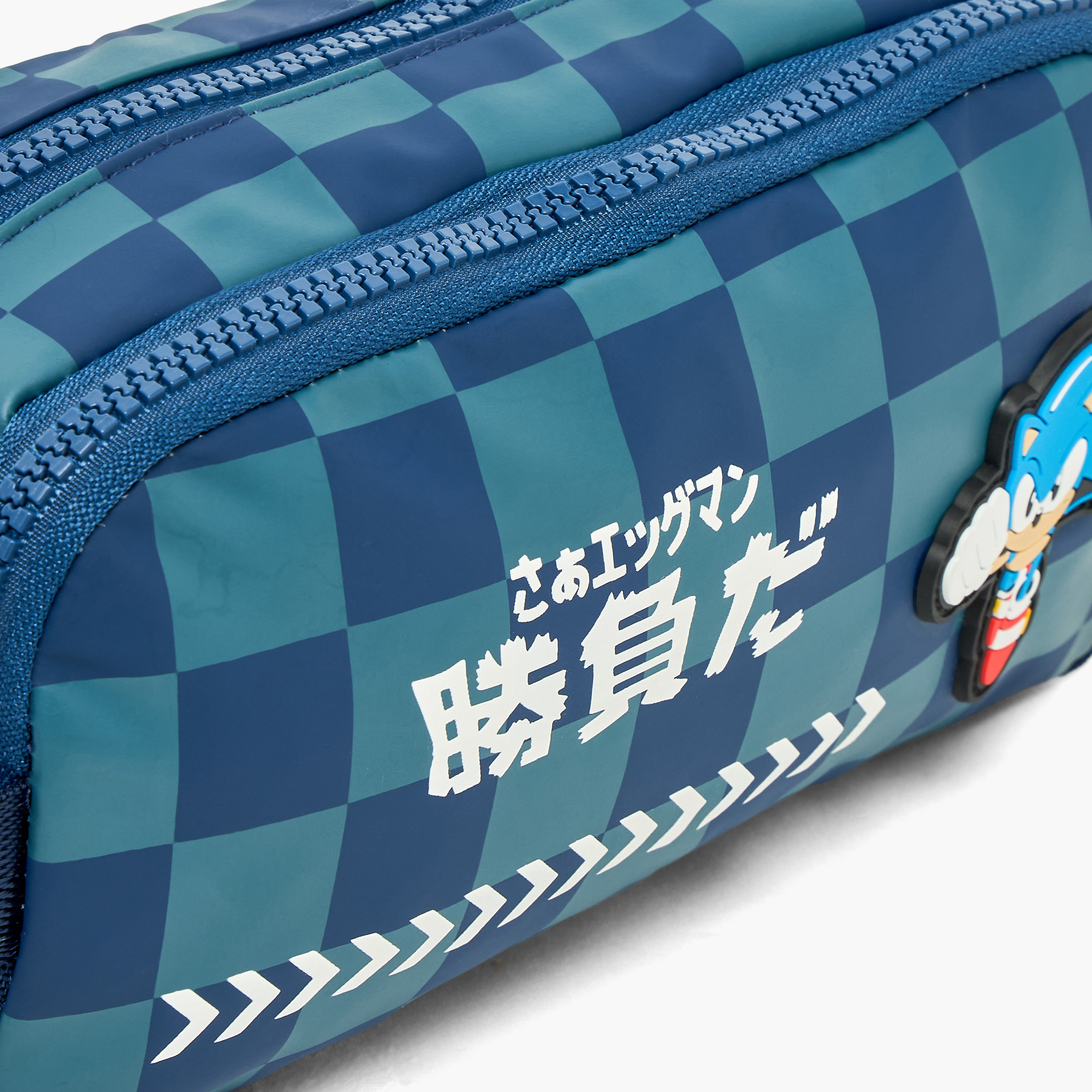SEGA Sonic the Hedgehog Pencil Pouch with 2 Compartments-school-stationery-pencilcases-image-7