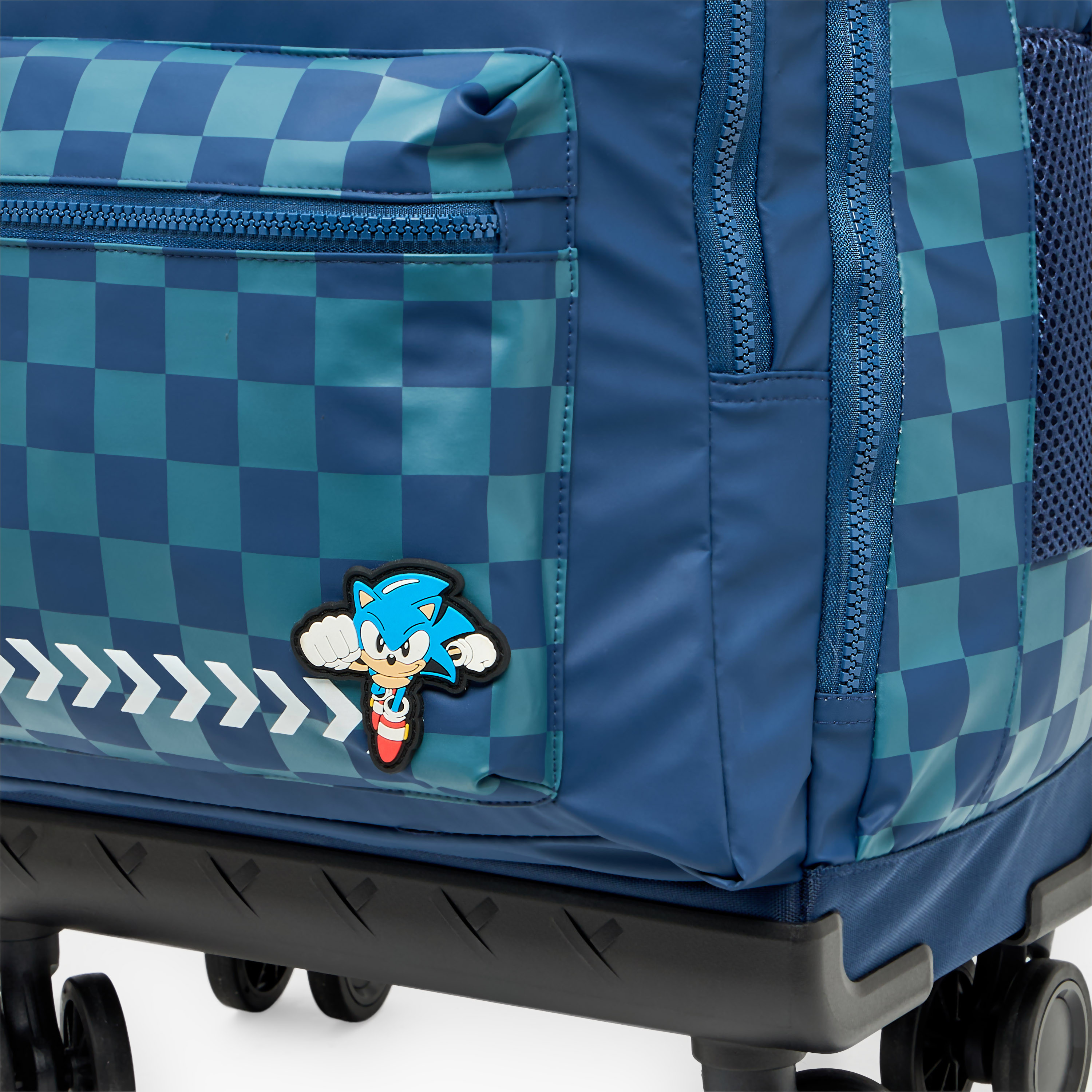 SEGA Sonic Accent Trolley Bag for Boys 8-12 Years Retractable Handle - 18 inches-school-bagsandbackpacks-trolleybags-image-5