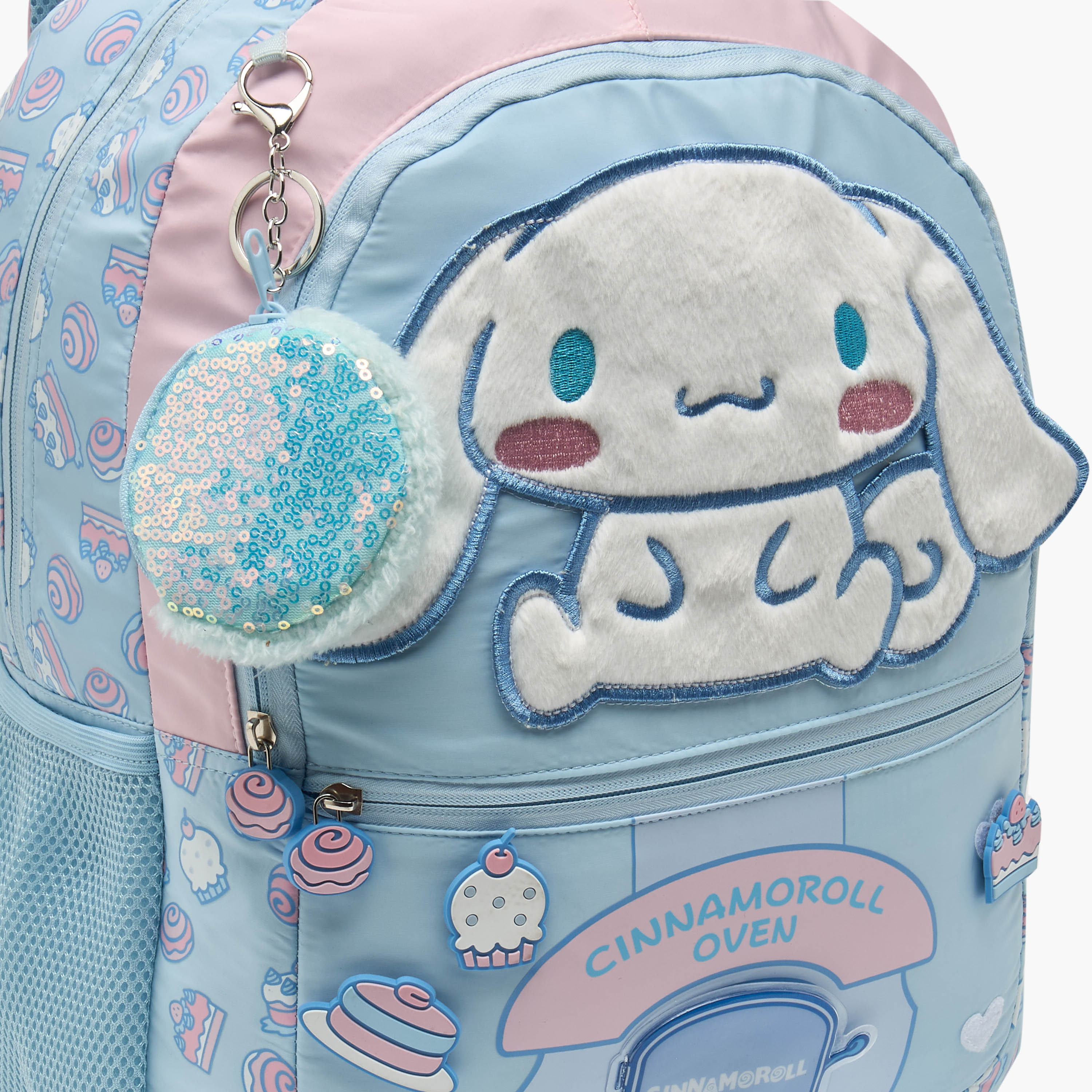 Sanrio Cinnamoroll Applique Backpack for Girls 5-8 Years with Padded Shoulder Straps - 16 inches-school-bagsandbackpacks-backpacks-image-3