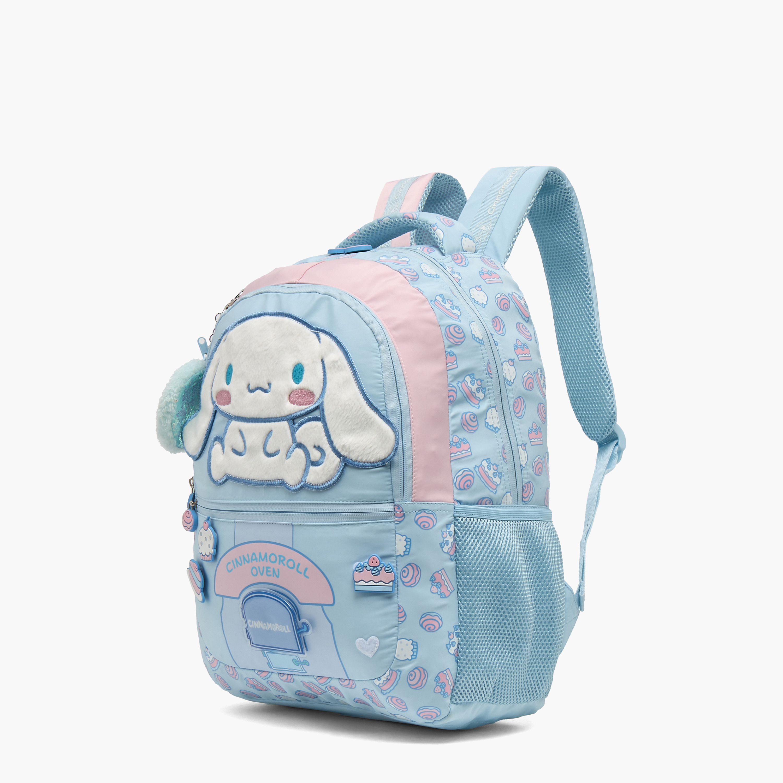 Sanrio Cinnamoroll Applique Backpack for Girls 5-8 Years with Padded Shoulder Straps - 16 inches-school-bagsandbackpacks-backpacks-image-6