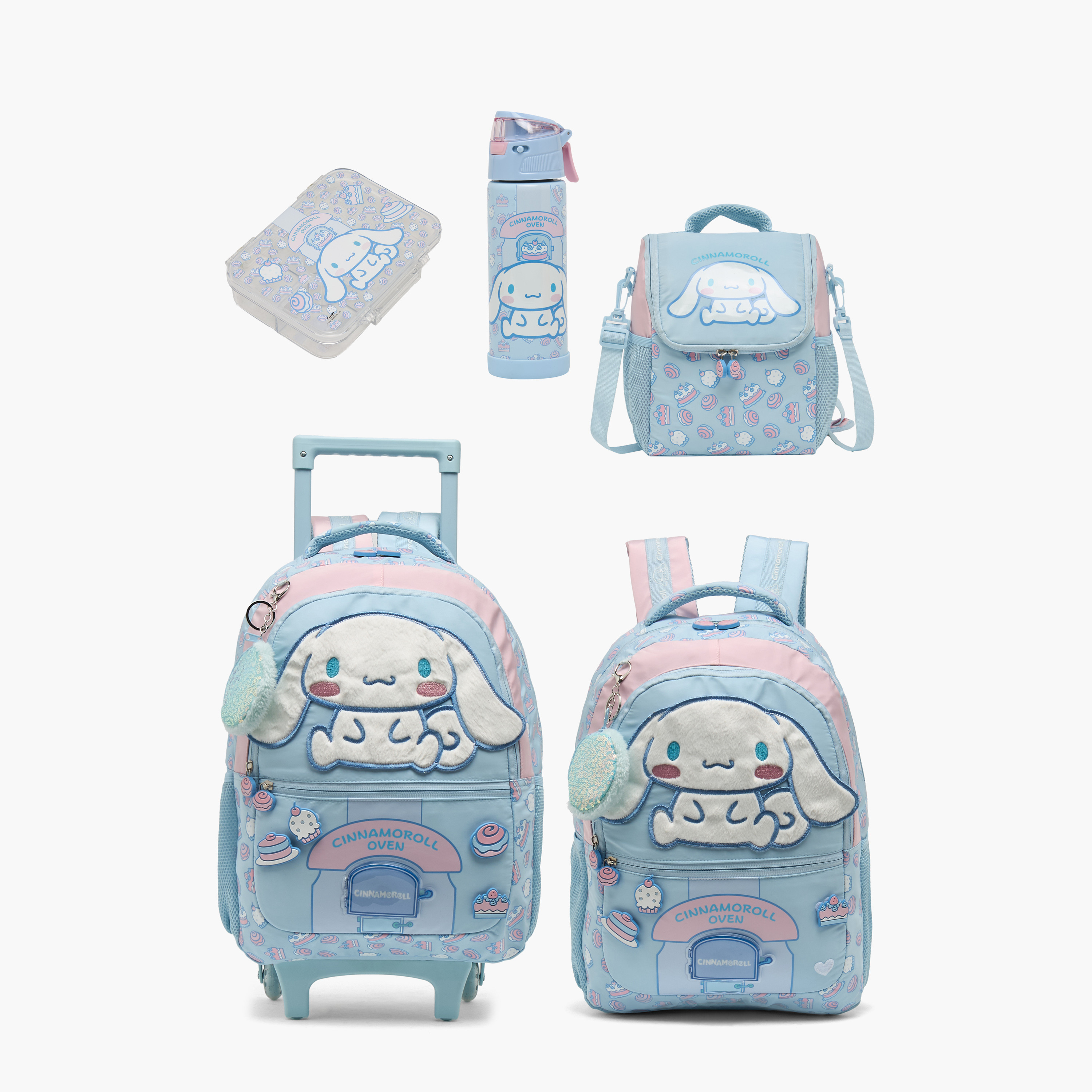 Sanrio Cinnamoroll Applique Backpack for Girls 5-8 Years with Padded Shoulder Straps - 16 inches-school-bagsandbackpacks-backpacks-image-9