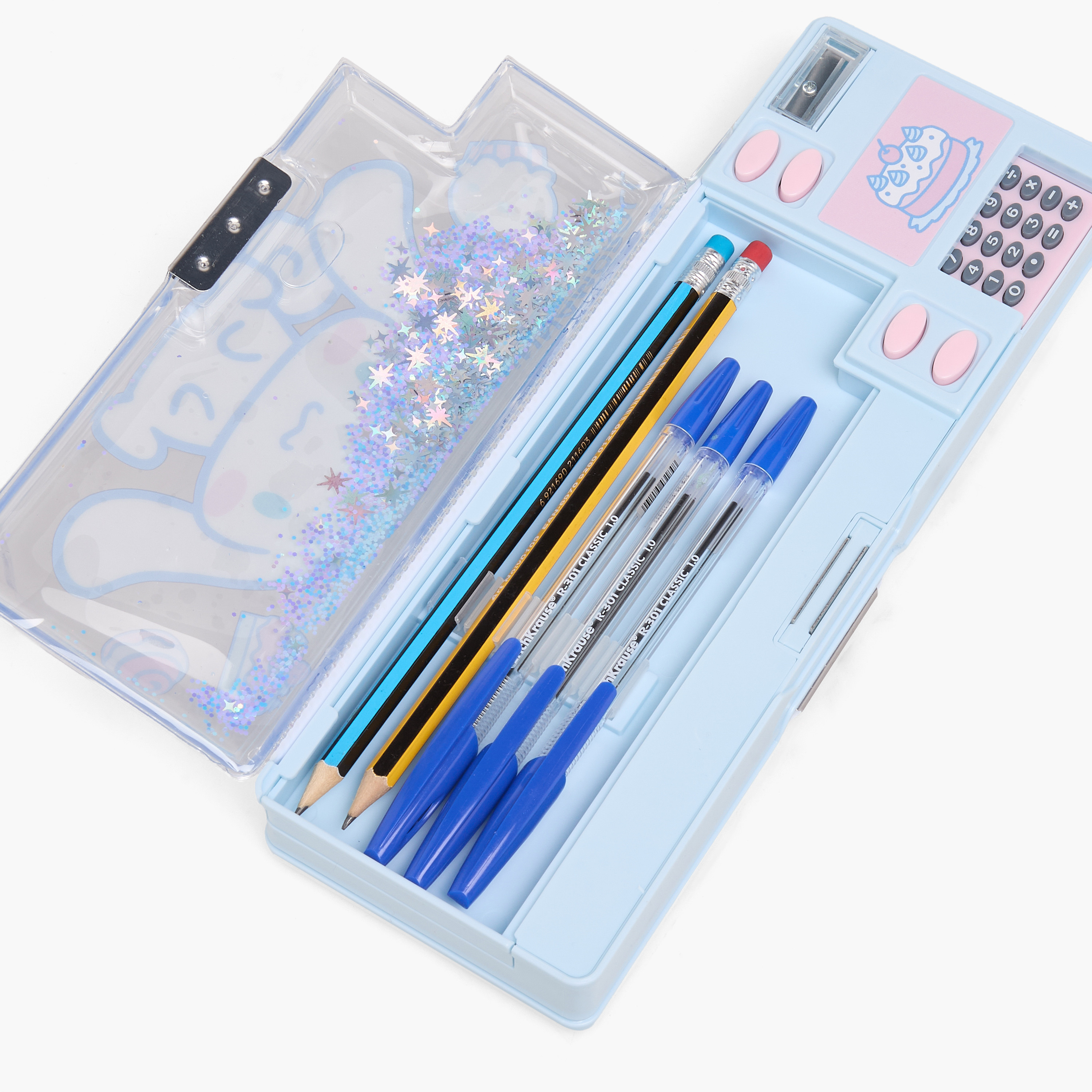 Sanrio Cinnamoroll Print Pencil Case with Calculator-school-stationery-pencilcases-image-8