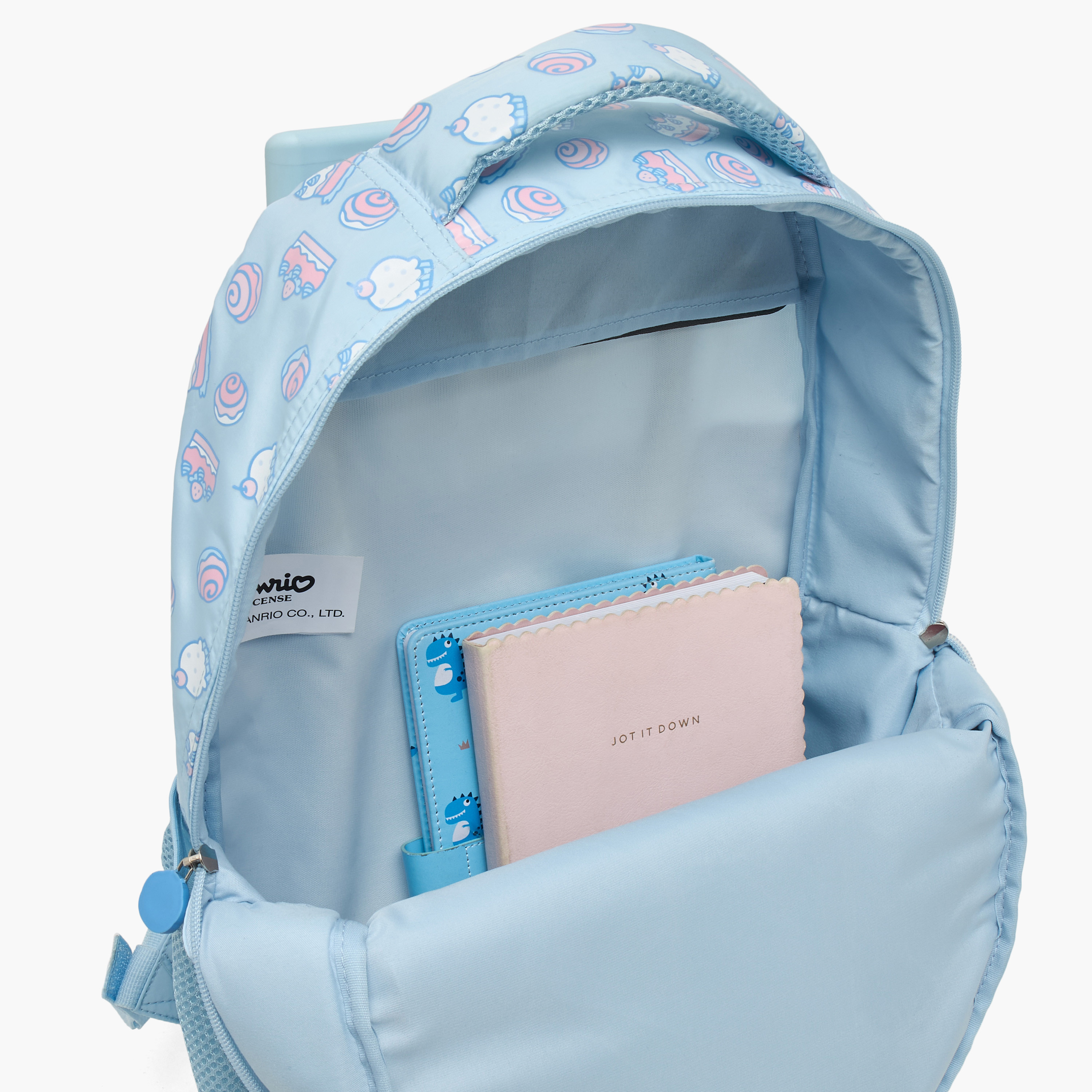 شنطة ترولي بتزيينات سينامورول ومقبض قابل للسحب للبنات من 5 - 8 سنوات من سانريو - 16 بوصة-school-bagsandbackpacks-trolleybags-image-6