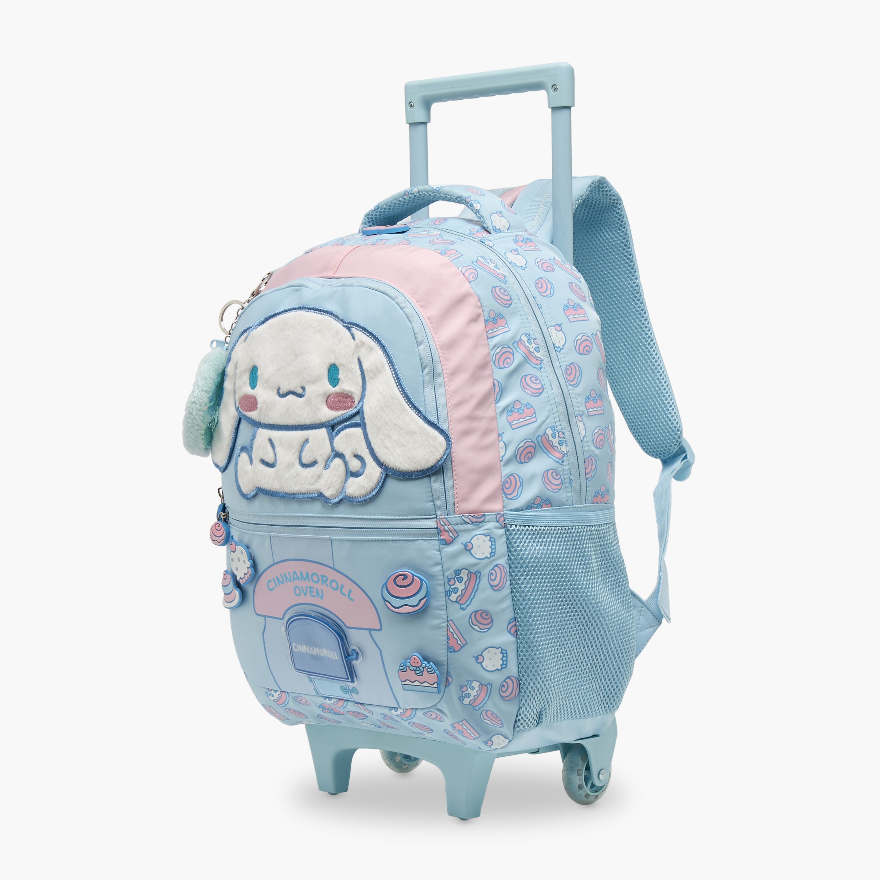 شنطة ترولي بتزيينات سينامورول ومقبض قابل للسحب للبنات من 5 - 8 سنوات من سانريو - 16 بوصة-school-bagsandbackpacks-trolleybags-image-7