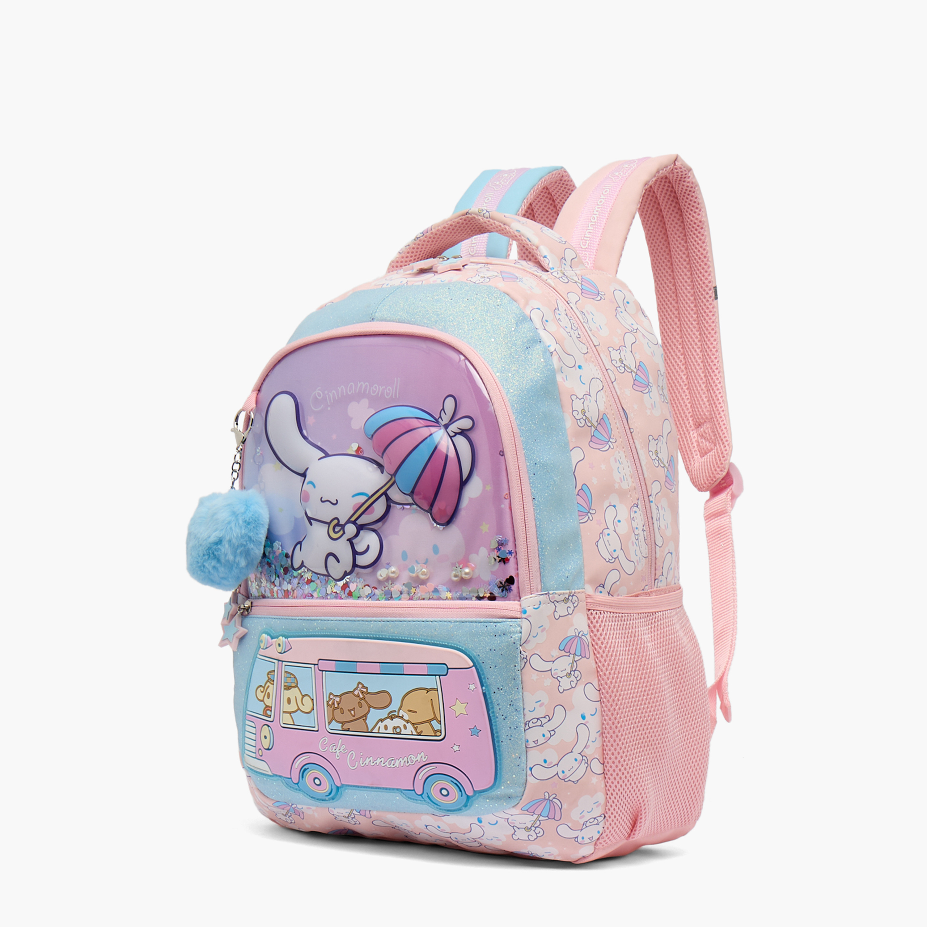 Sanrio Cinnamoroll Print Backpack for Girls 5-8 Years with Padded Shoulder Straps - 16 inches-school-bagsandbackpacks-backpacks-image-5