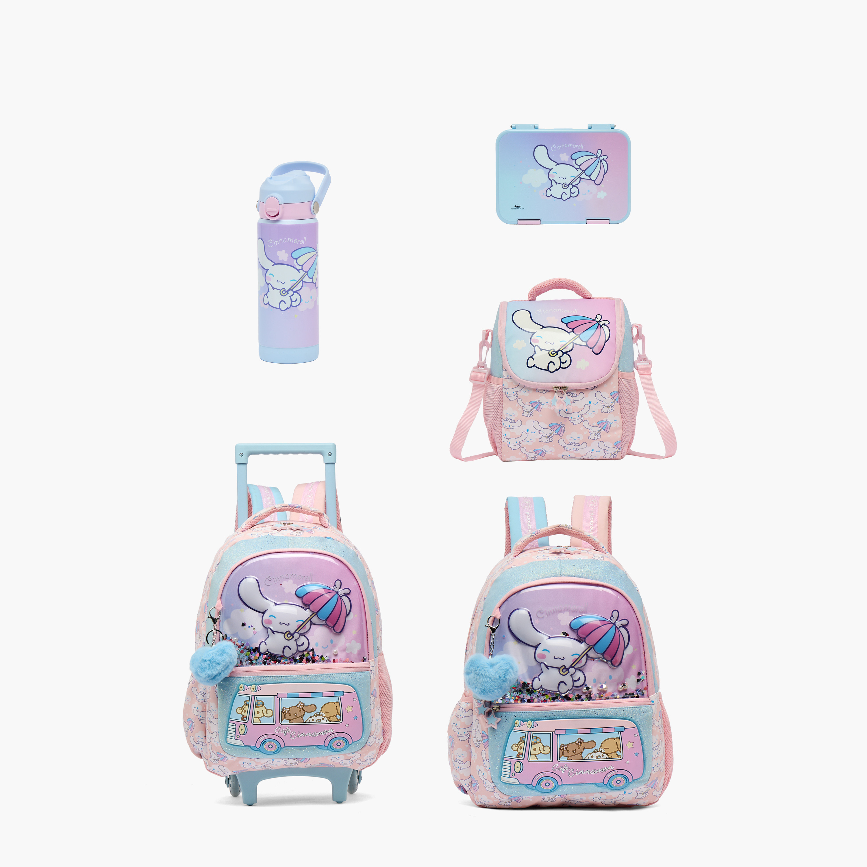 شنطة غداء عازلة للحرارة بطبعات سينامورول للبنات بعمر 5-8 سنوات من سانريو-school-lunchessentials-lunchbags-image-10