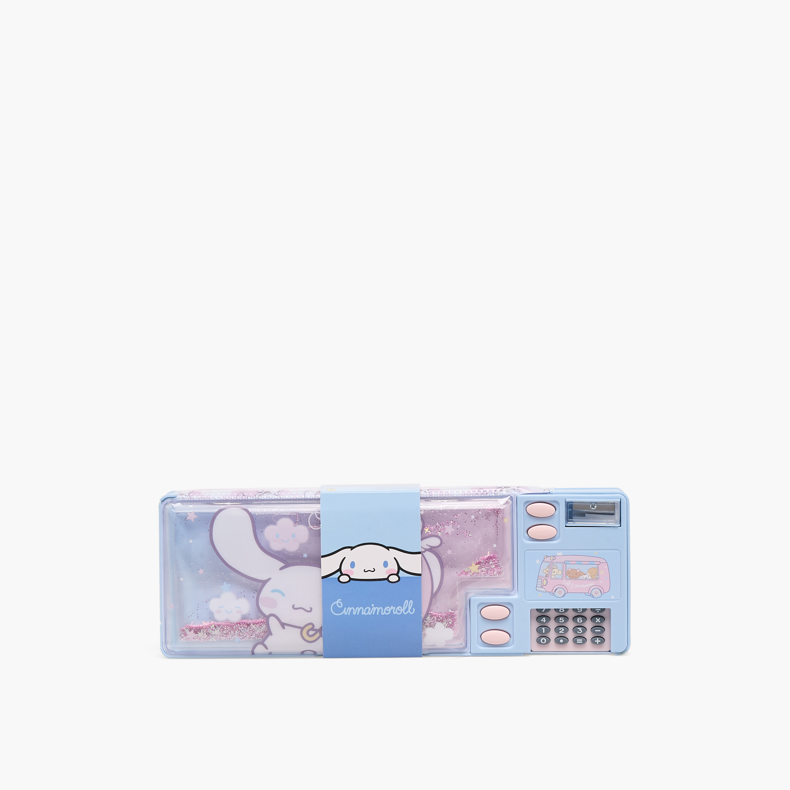 مقلمة بطبعات سينامورول مع آلة حاسبة من سانريو-school-stationery-pencilcases-image-10