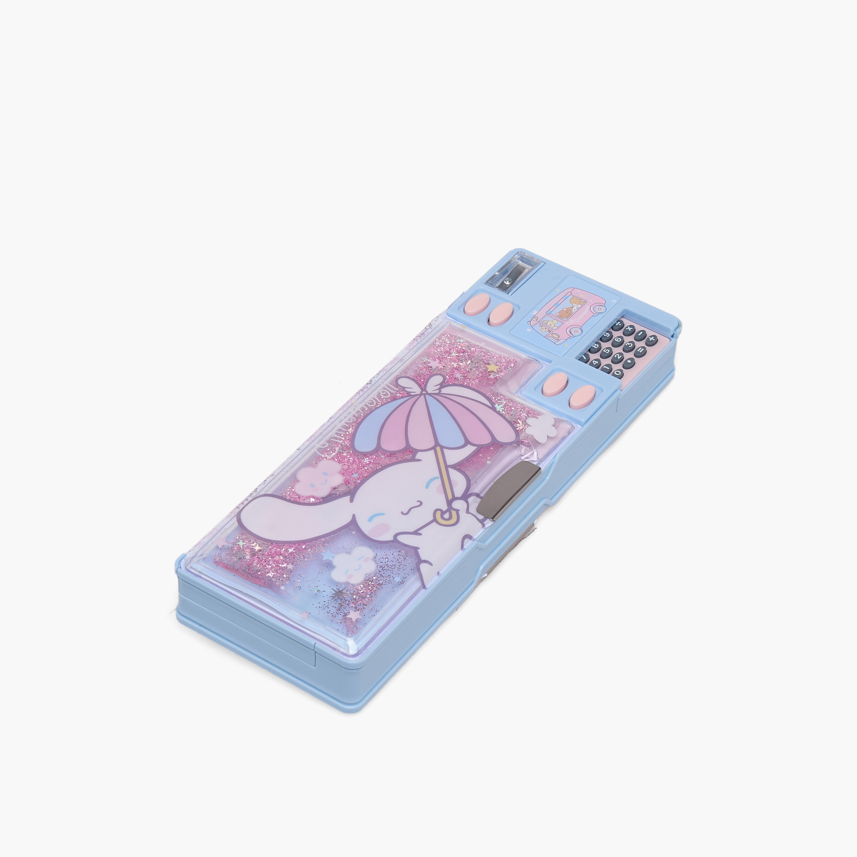 مقلمة بطبعات سينامورول مع آلة حاسبة من سانريو-school-stationery-pencilcases-image-2