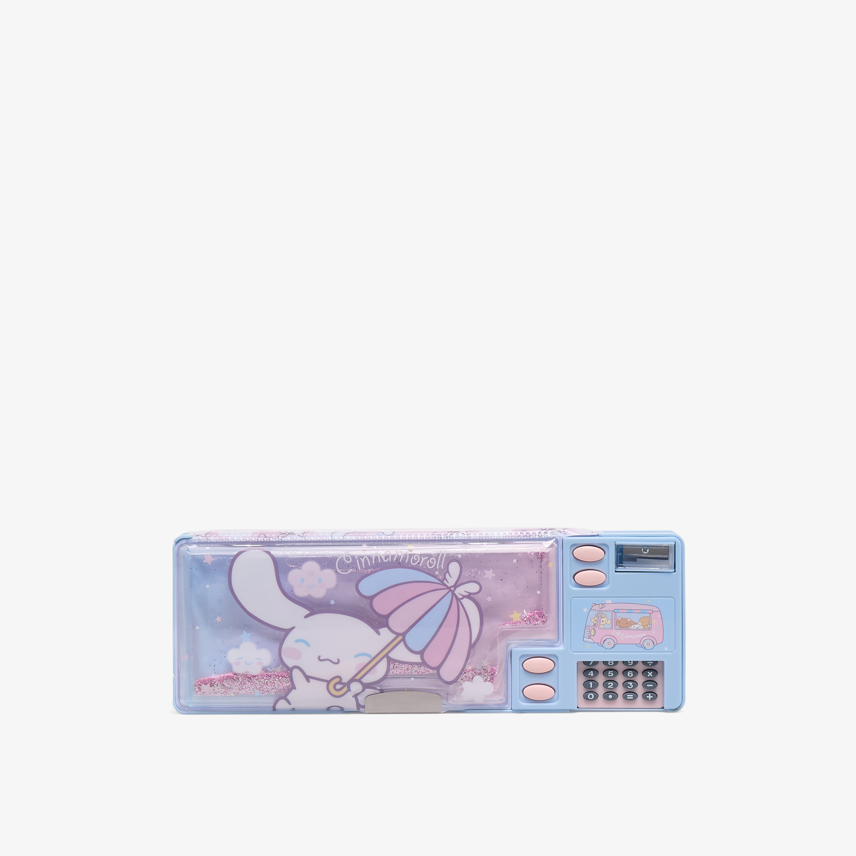 مقلمة بطبعات سينامورول مع آلة حاسبة من سانريو-school-stationery-pencilcases-image-3