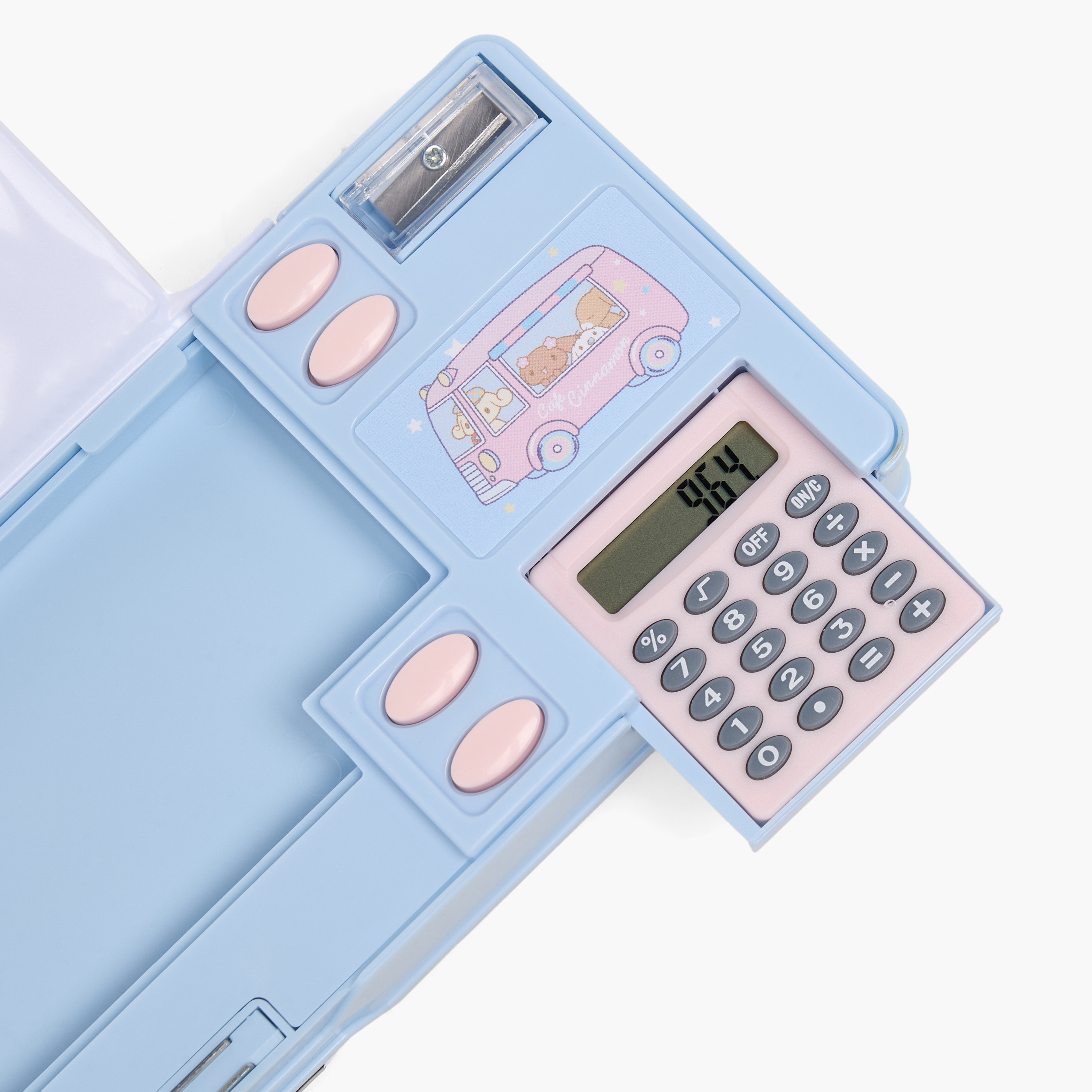 مقلمة بطبعات سينامورول مع آلة حاسبة من سانريو-school-stationery-pencilcases-image-7