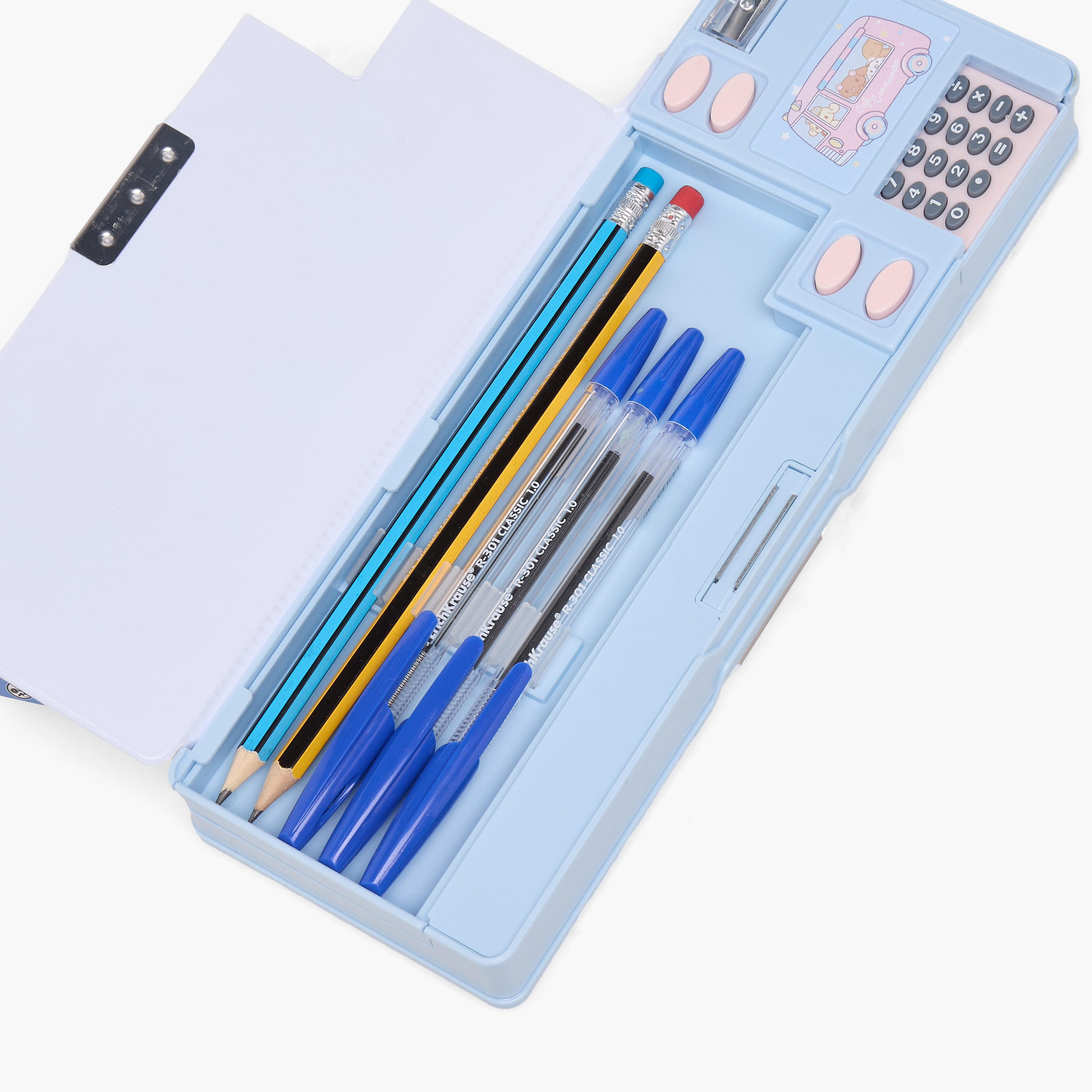 مقلمة بطبعات سينامورول مع آلة حاسبة من سانريو-school-stationery-pencilcases-image-8