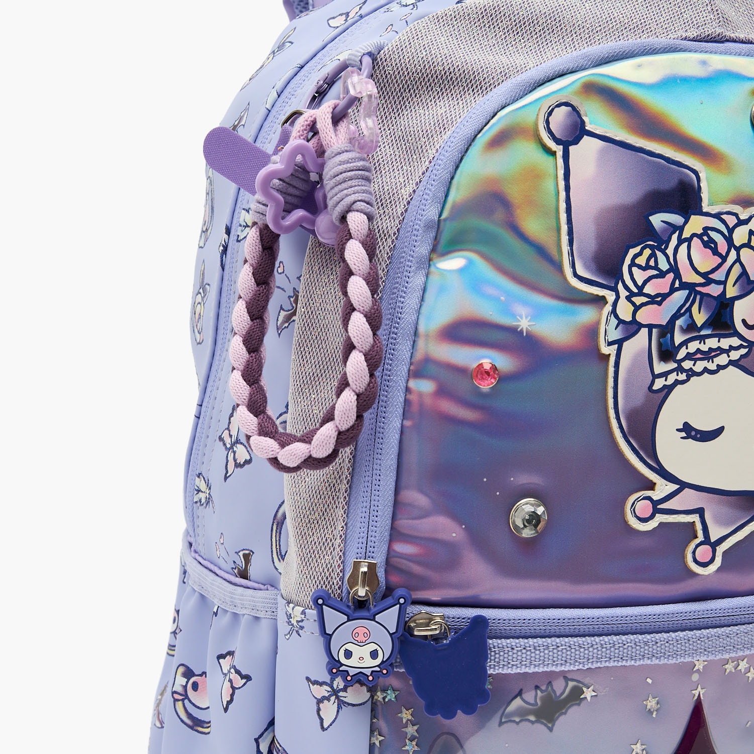 شنطة ظهر بطبعات كورومي وحمالات مبطنة للفتيات من 5-8 سنوات من سانريو - 16 بوصة-school-bagsandbackpacks-backpacks-image-4