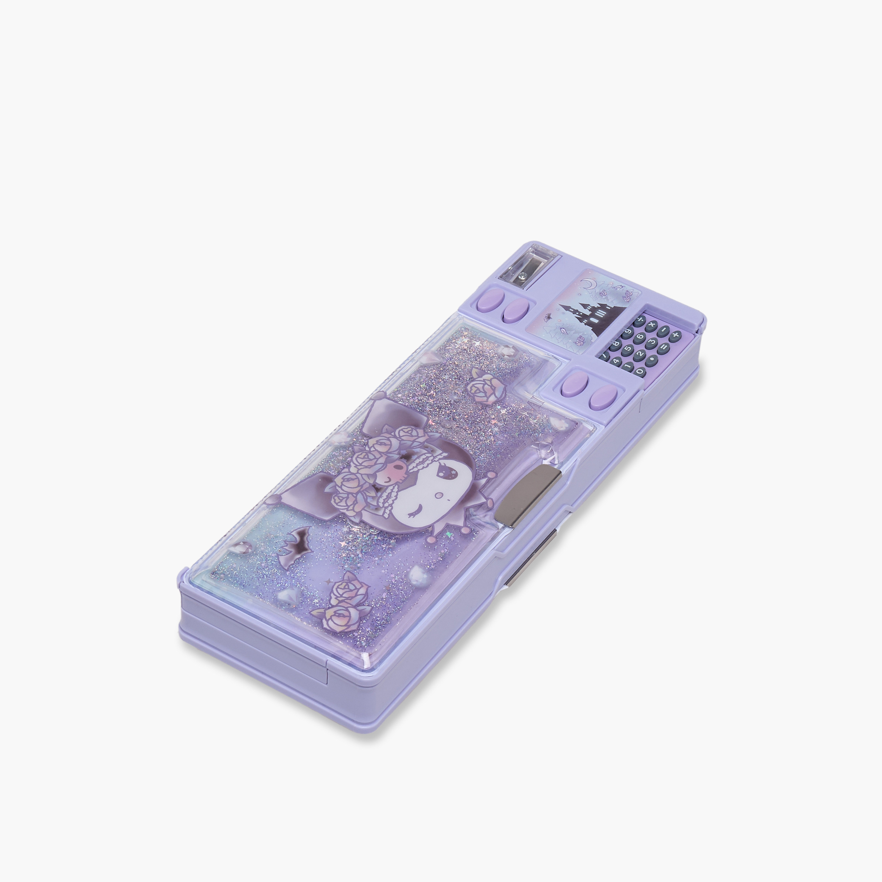 مقلمة بإغلاق مغناطيسي وطبعات كورومي من سانريو-school-stationery-pencilcases-image-2