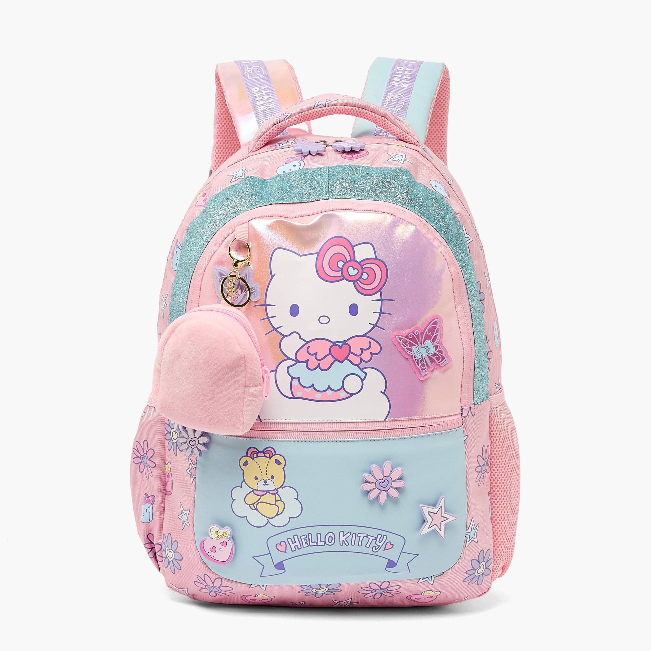 Sanrio Hello Kitty Print Backpack for Girls 5-8 Years with Padded Shoulder Straps - 16 inches-school-bagsandbackpacks-backpacks-image-2