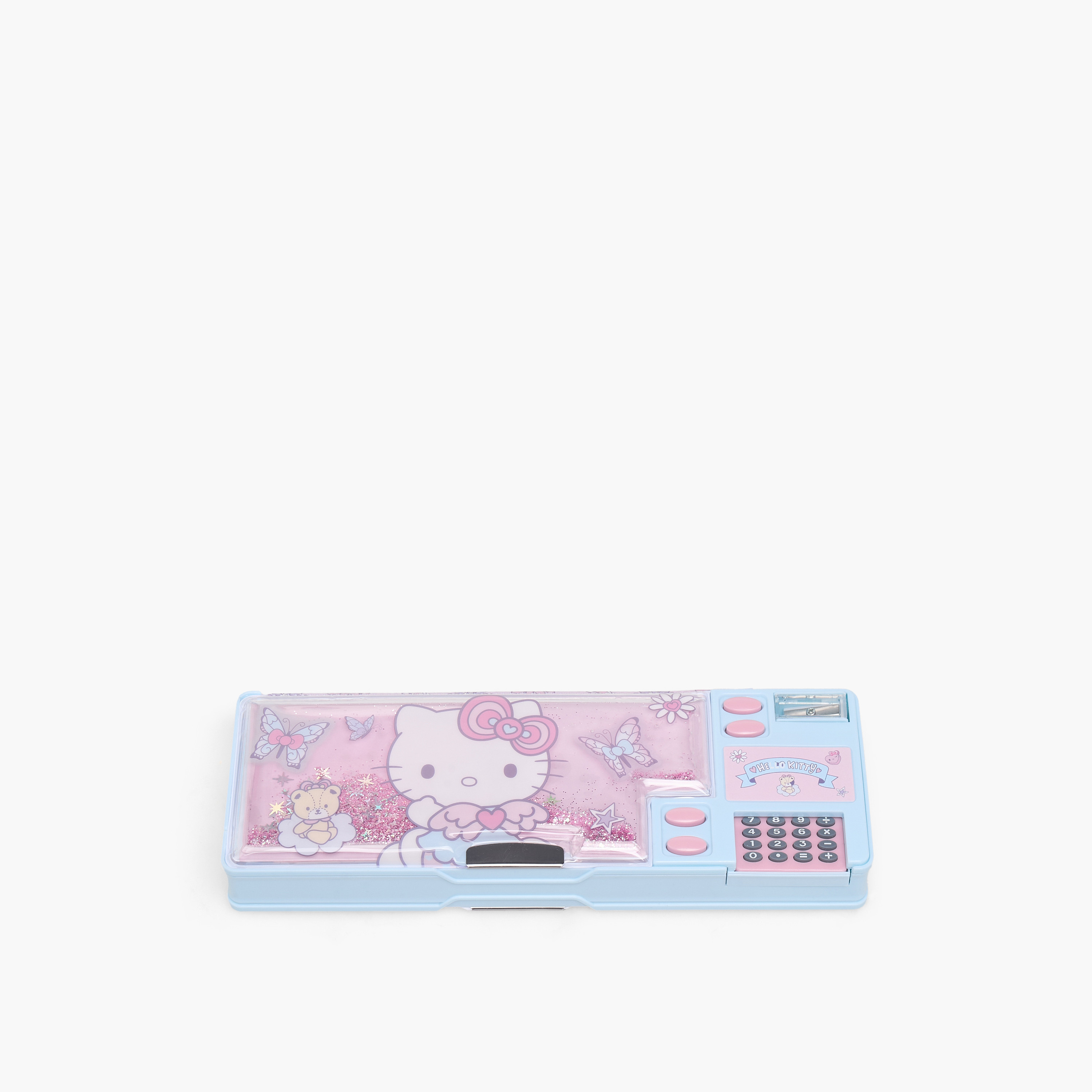 Sanrio Hello Kitty Print Pencil Case with Calculator-school-stationery-pencilcases-image-1