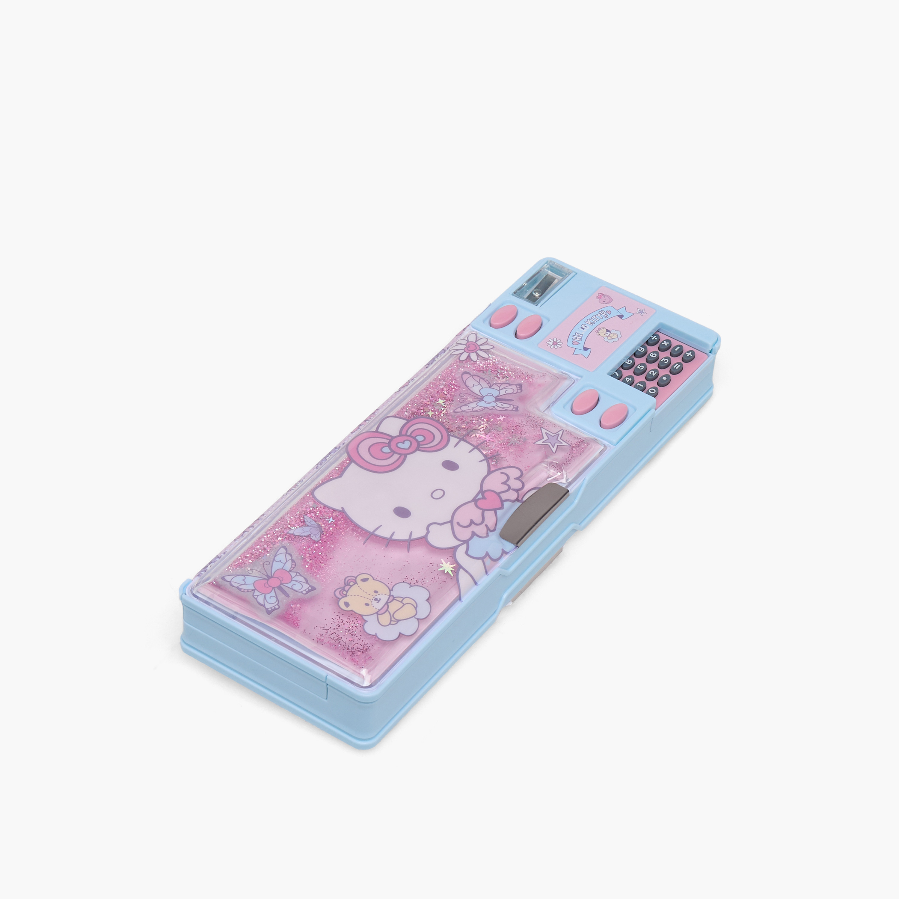 Sanrio Hello Kitty Print Pencil Case with Calculator-school-stationery-pencilcases-image-2
