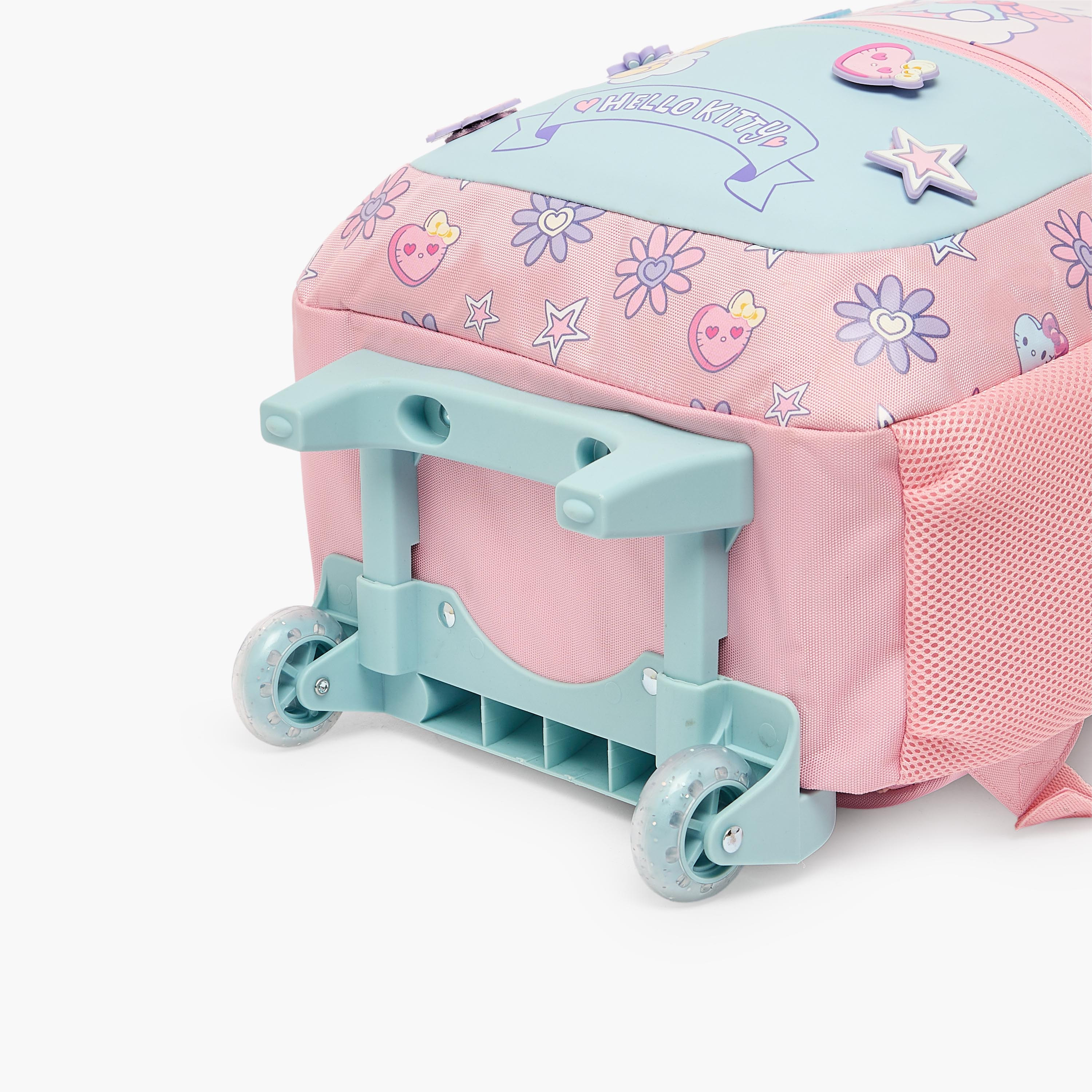Sanrio Hello Kitty Print Trolley Bag for Girls 5-8 Years Retractable Handle - 16 inches-school-bagsandbackpacks-trolleybags-image-12