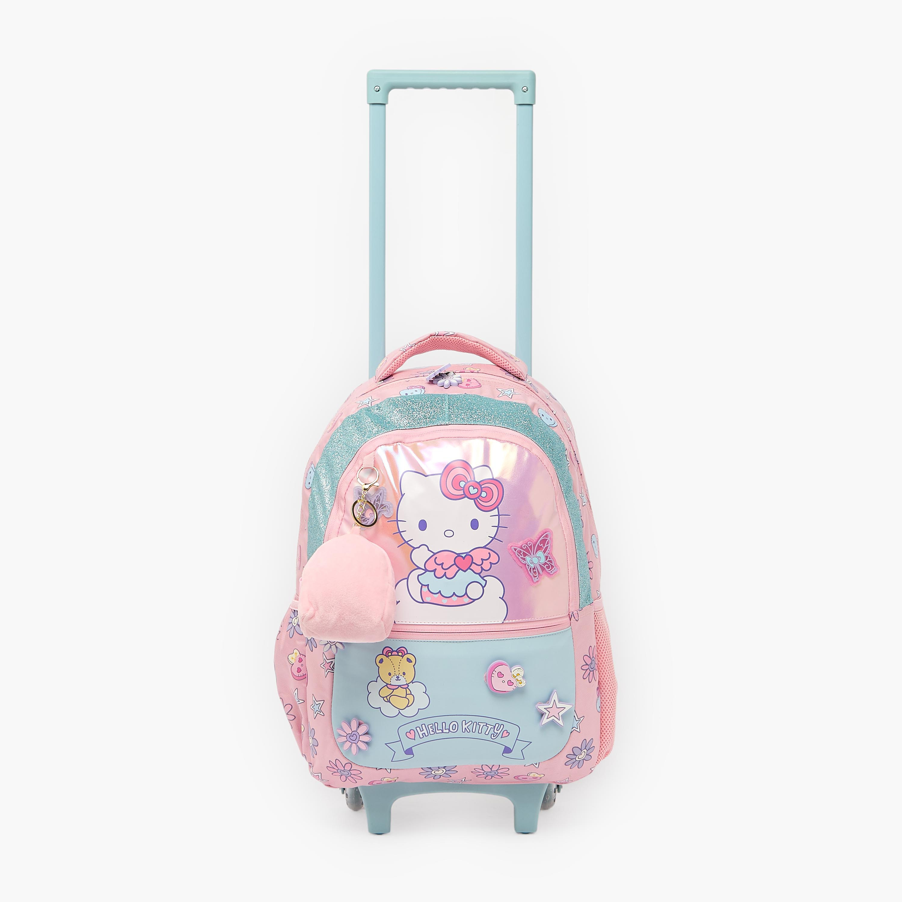 Sanrio Hello Kitty Print Trolley Bag for Girls 5-8 Years Retractable Handle - 16 inches-school-bagsandbackpacks-trolleybags-image-3