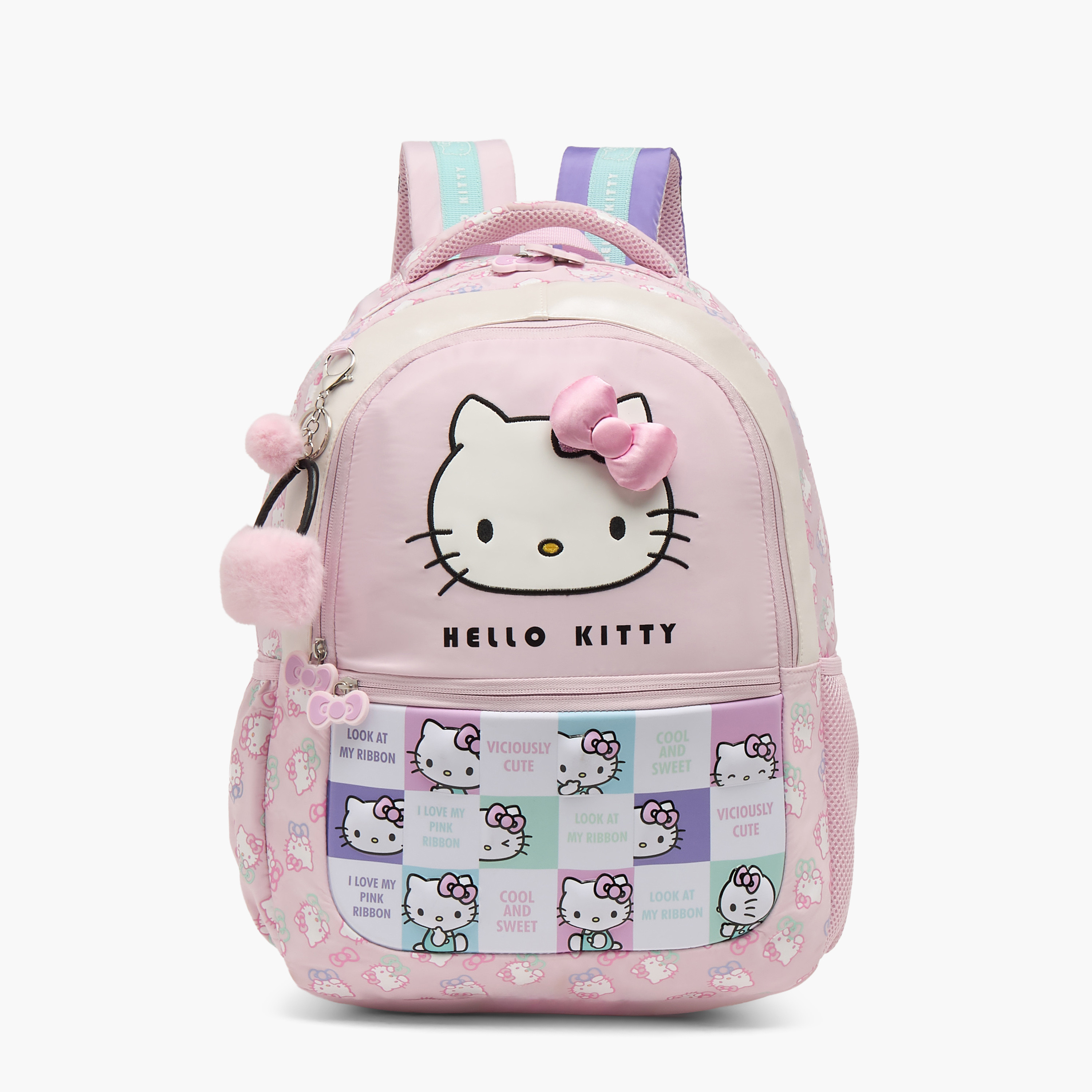 Sanrio Hello Kitty Print Backpack for Girls 5-8 Years with Padded Shoulder Straps - 16 inches-school-bagsandbackpacks-backpacks-image-1