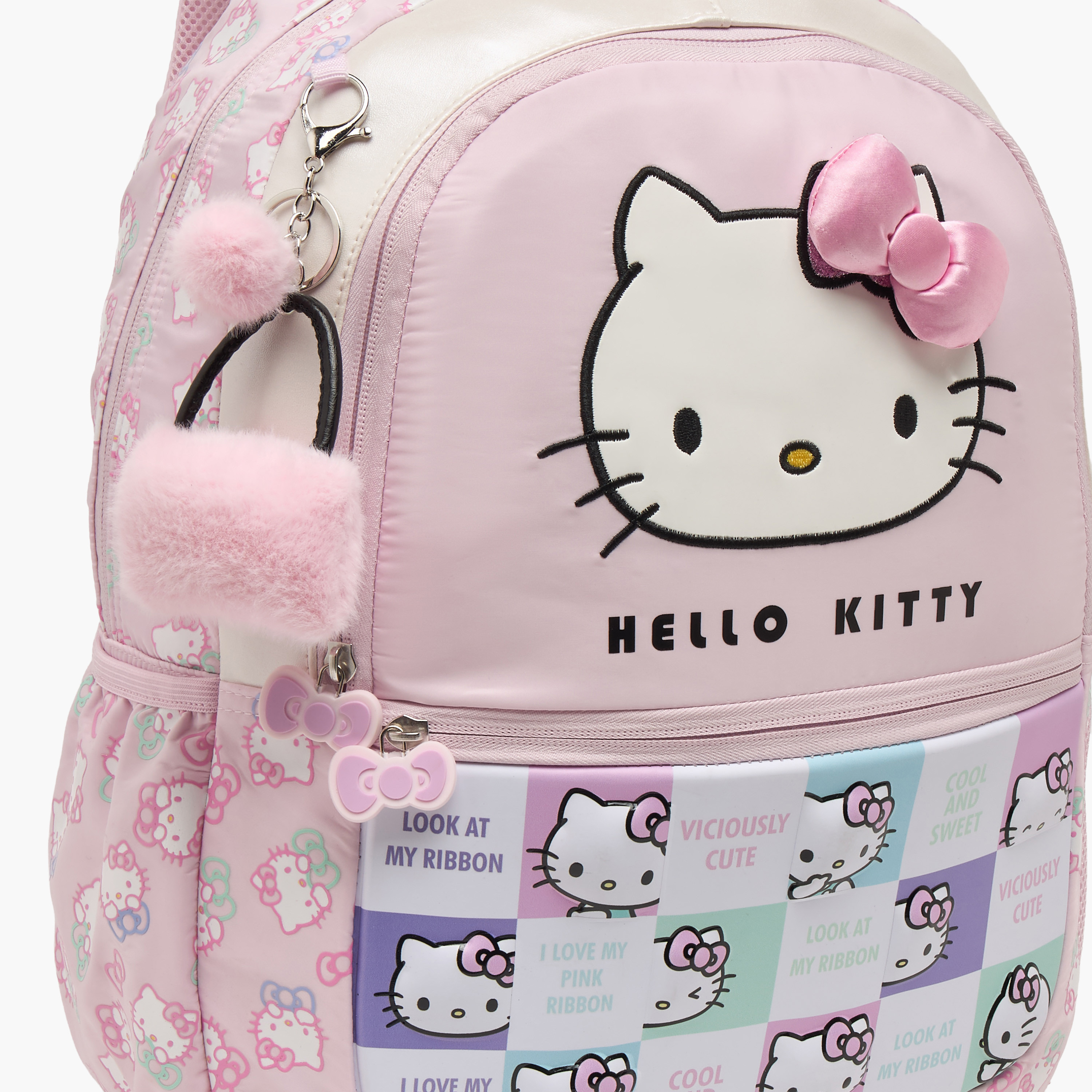 Sanrio Hello Kitty Print Backpack for Girls 5-8 Years with Padded Shoulder Straps - 16 inches-school-bagsandbackpacks-backpacks-image-3