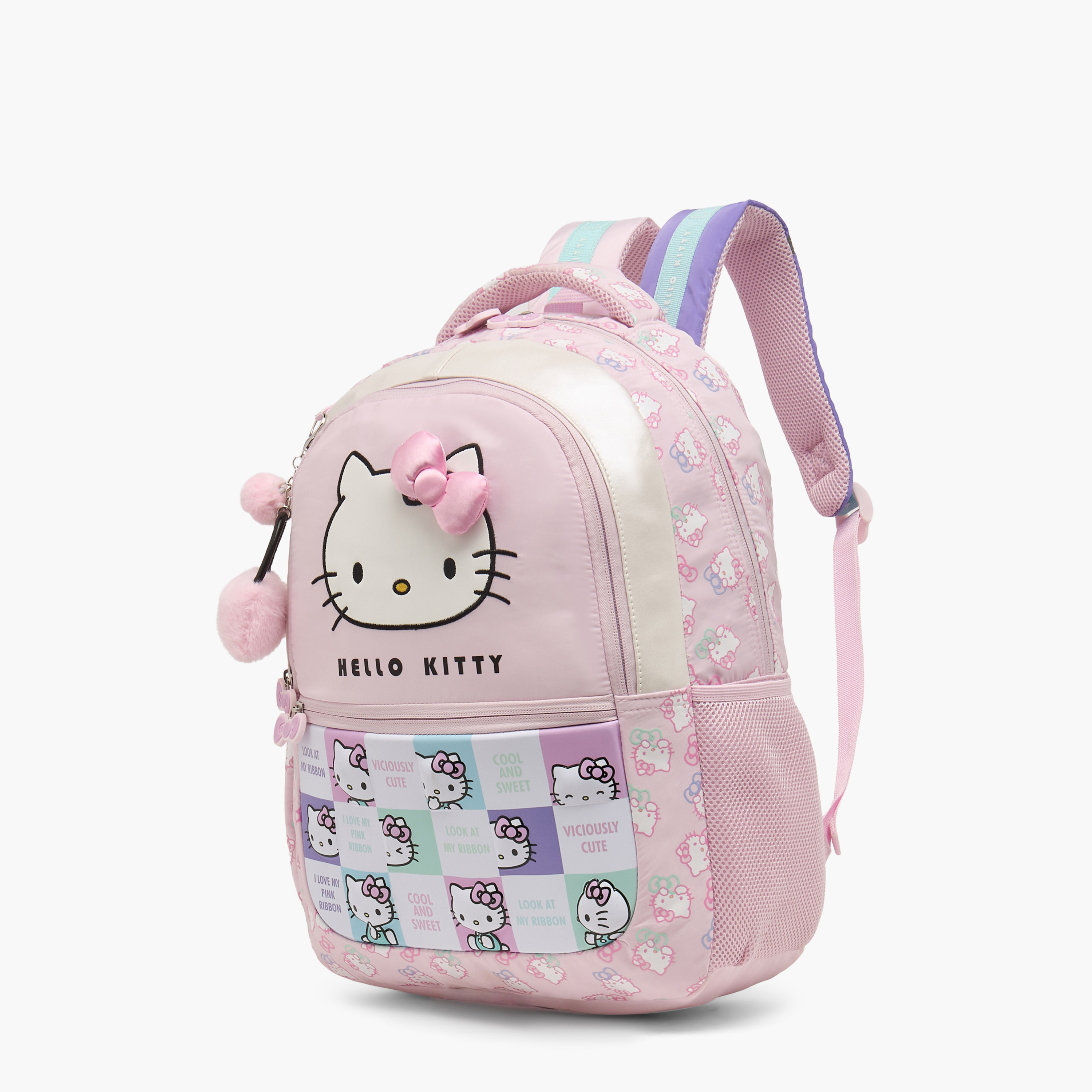 Sanrio Hello Kitty Print Backpack for Girls 5-8 Years with Padded Shoulder Straps - 16 inches-school-bagsandbackpacks-backpacks-image-6