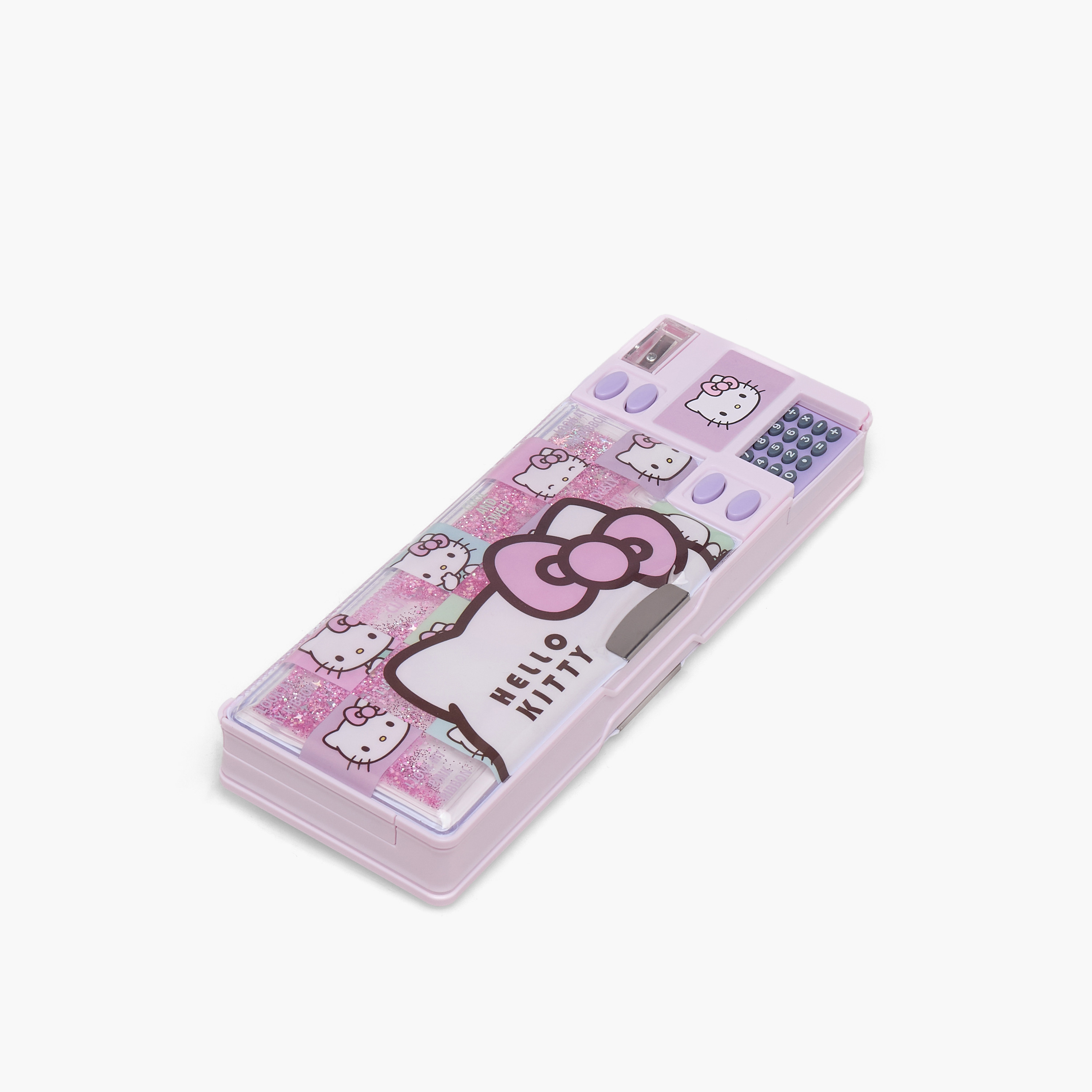 Sanrio Hello Kitty Print Pencil Case with Calculator-school-stationery-pencilcases-image-2