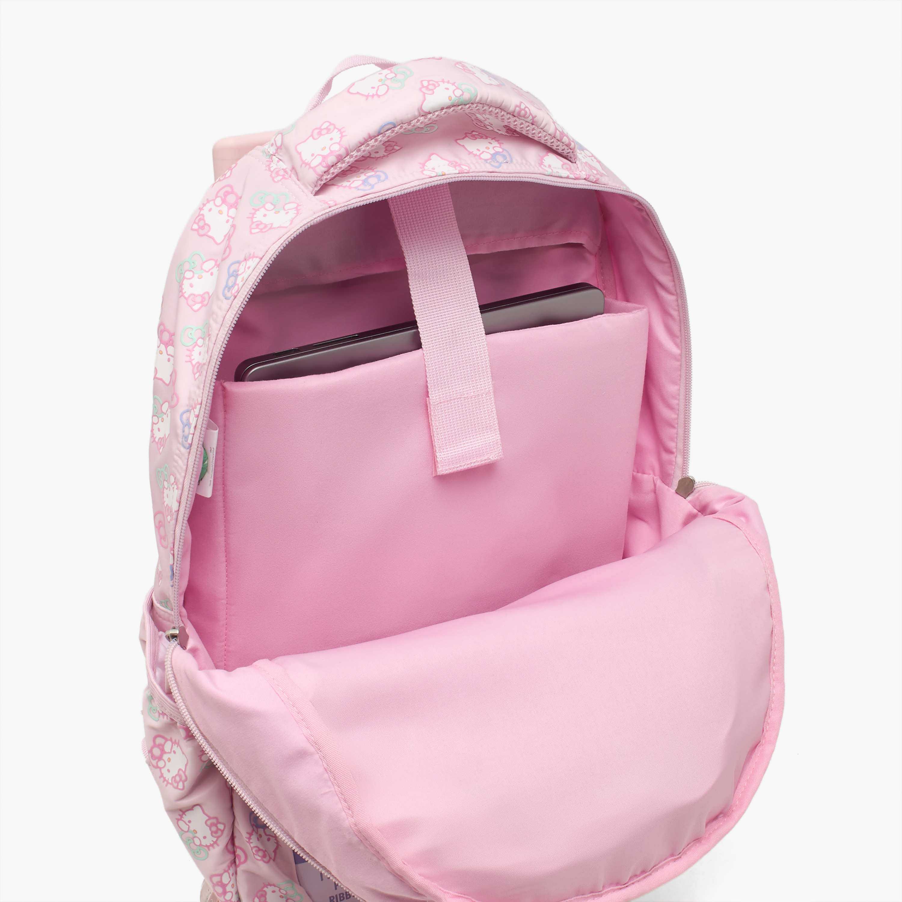 شنطة ترولي بطبعات هالو كيتي ومقبض قابل للسحب للبنات من 5-8 سنوات من سانريو - 16 بوصة-school-bagsandbackpacks-trolleybags-image-7