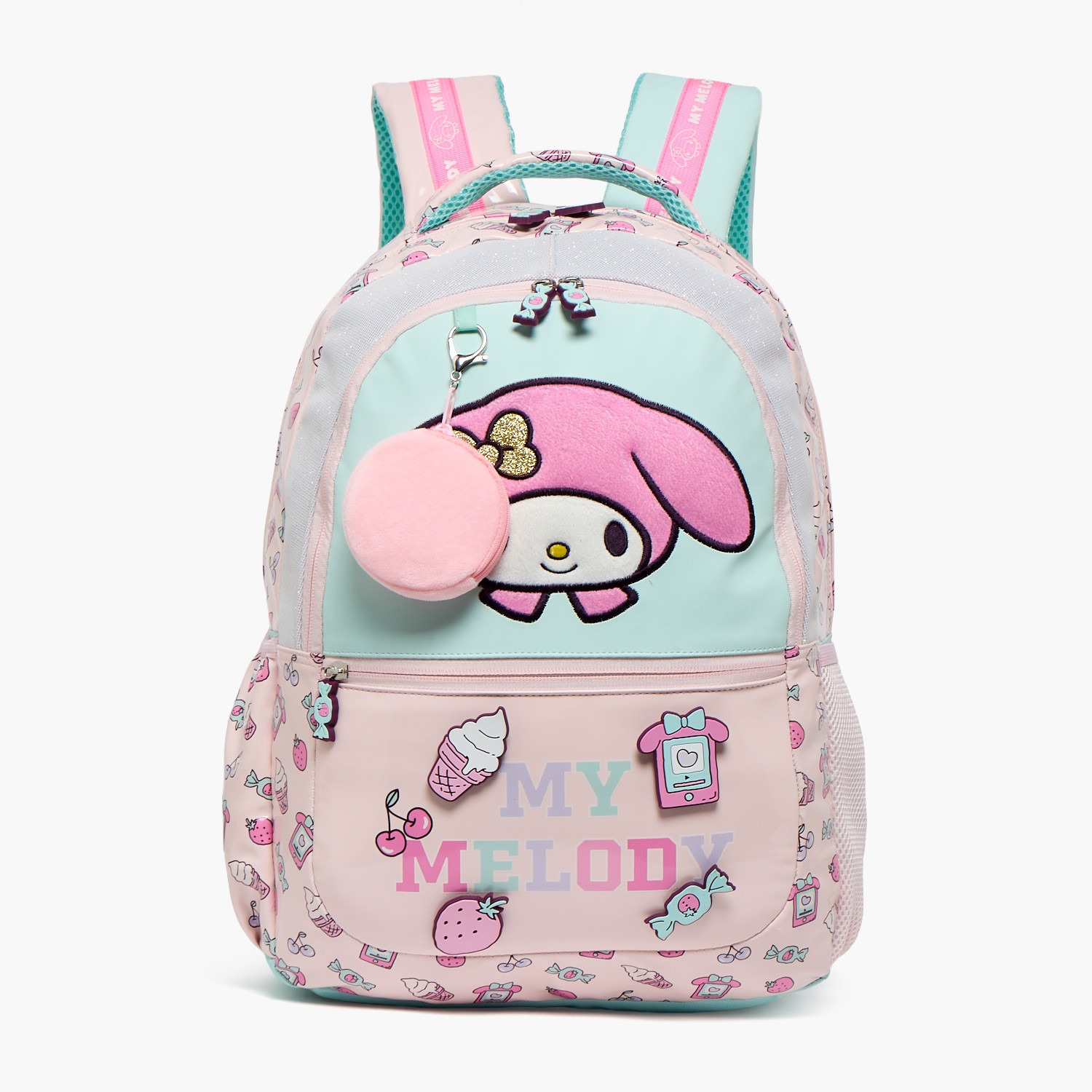شنطة مدرسية بتفاصيل ماي ميلودي وحمالات كتف مبطنة للبنات 8-13 سنوات-school-bagsandbackpacks-backpacks-image-1