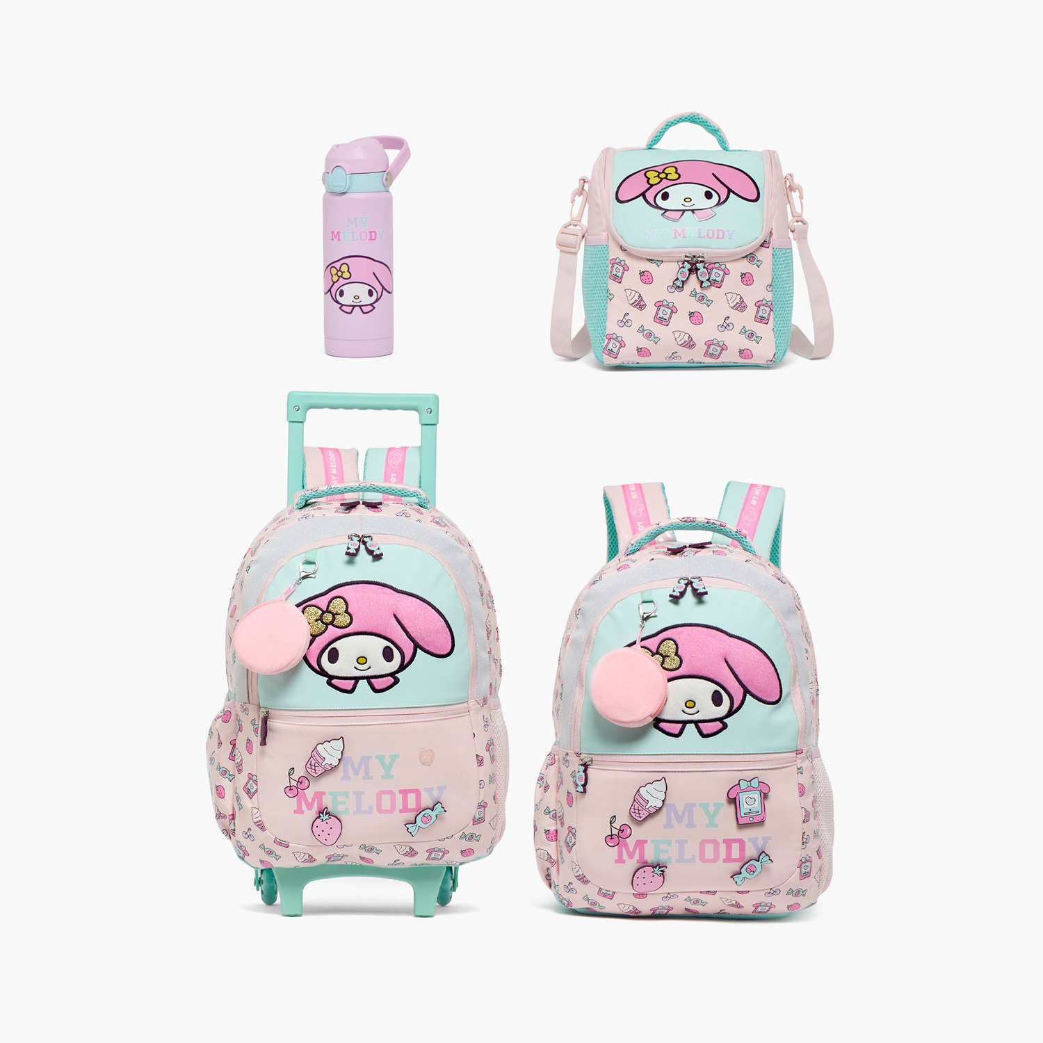 Sanrio My Melody Accent Backpack for Girls 8-13 Years with Padded Shoulder Straps-school-bagsandbackpacks-backpacks-image-12