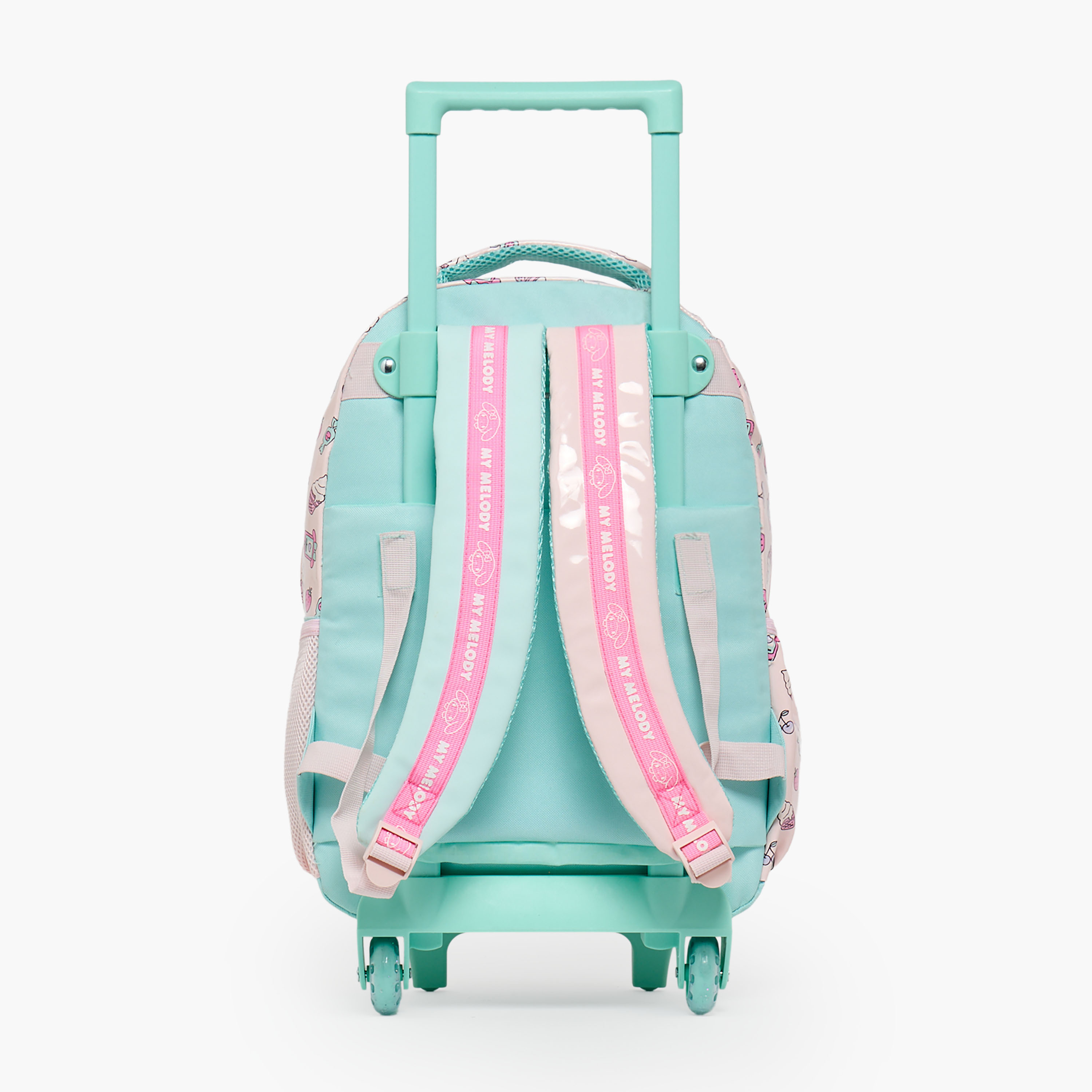 شنطة ترولي بطبعات وبعجلات متينة للبنات 5-8 سنة من سانريو- 16 بوصة-school-bagsandbackpacks-trolleybags-image-10