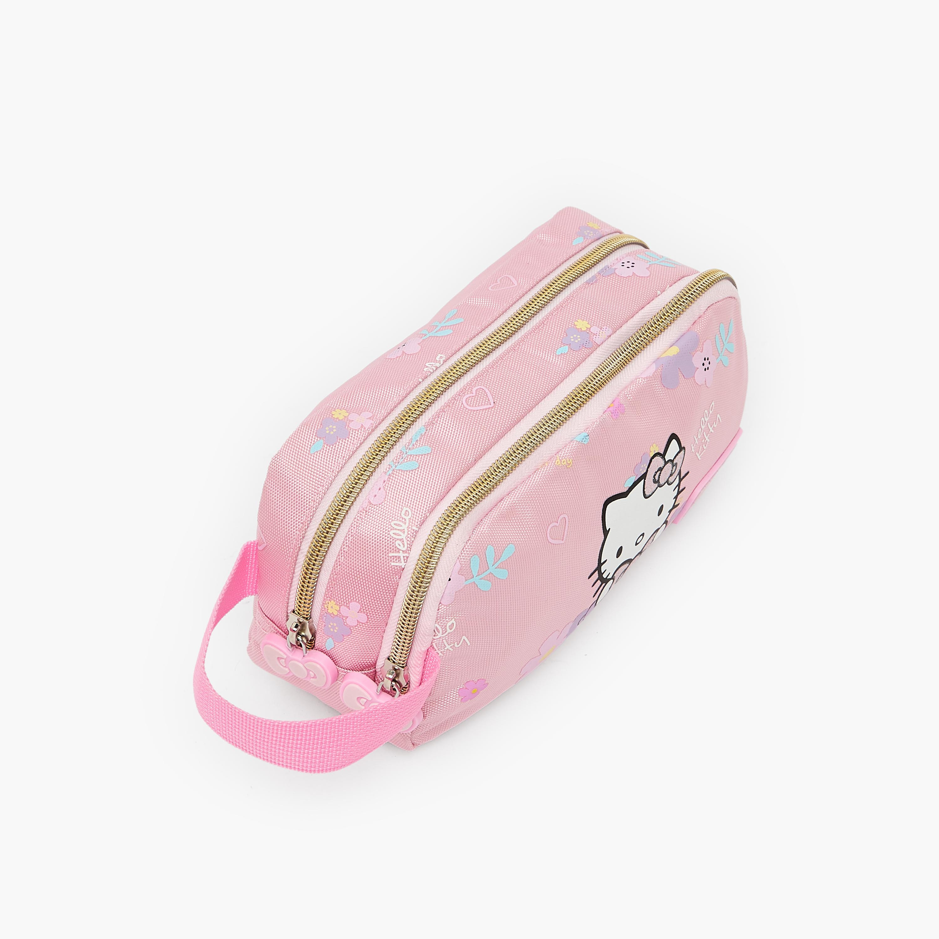 Sanrio Hello Kitty Print Pencil Pouch with 2 Compartments-school-stationery-pencilcases-image-2