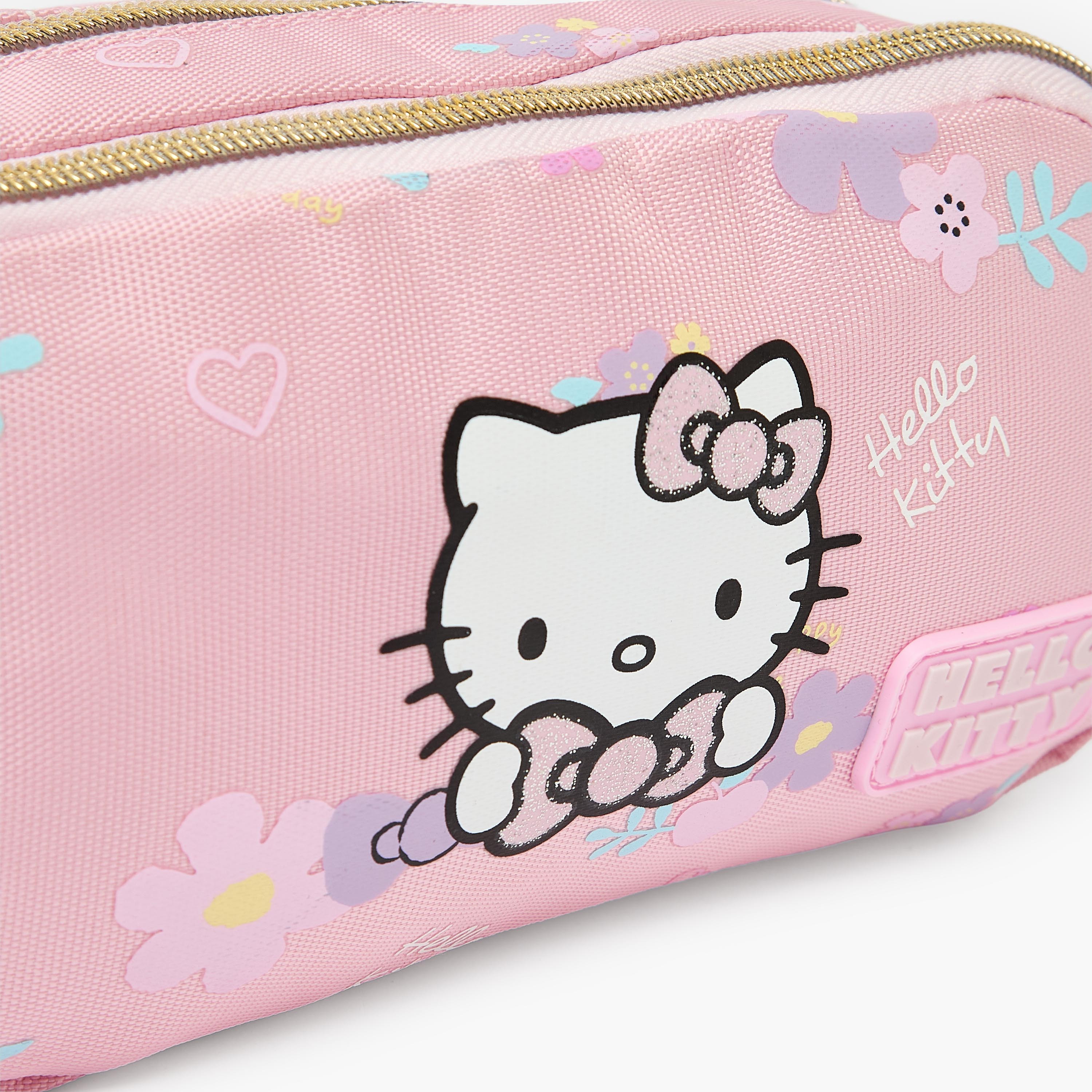 Sanrio Hello Kitty Print Pencil Pouch with 2 Compartments-school-stationery-pencilcases-image-6