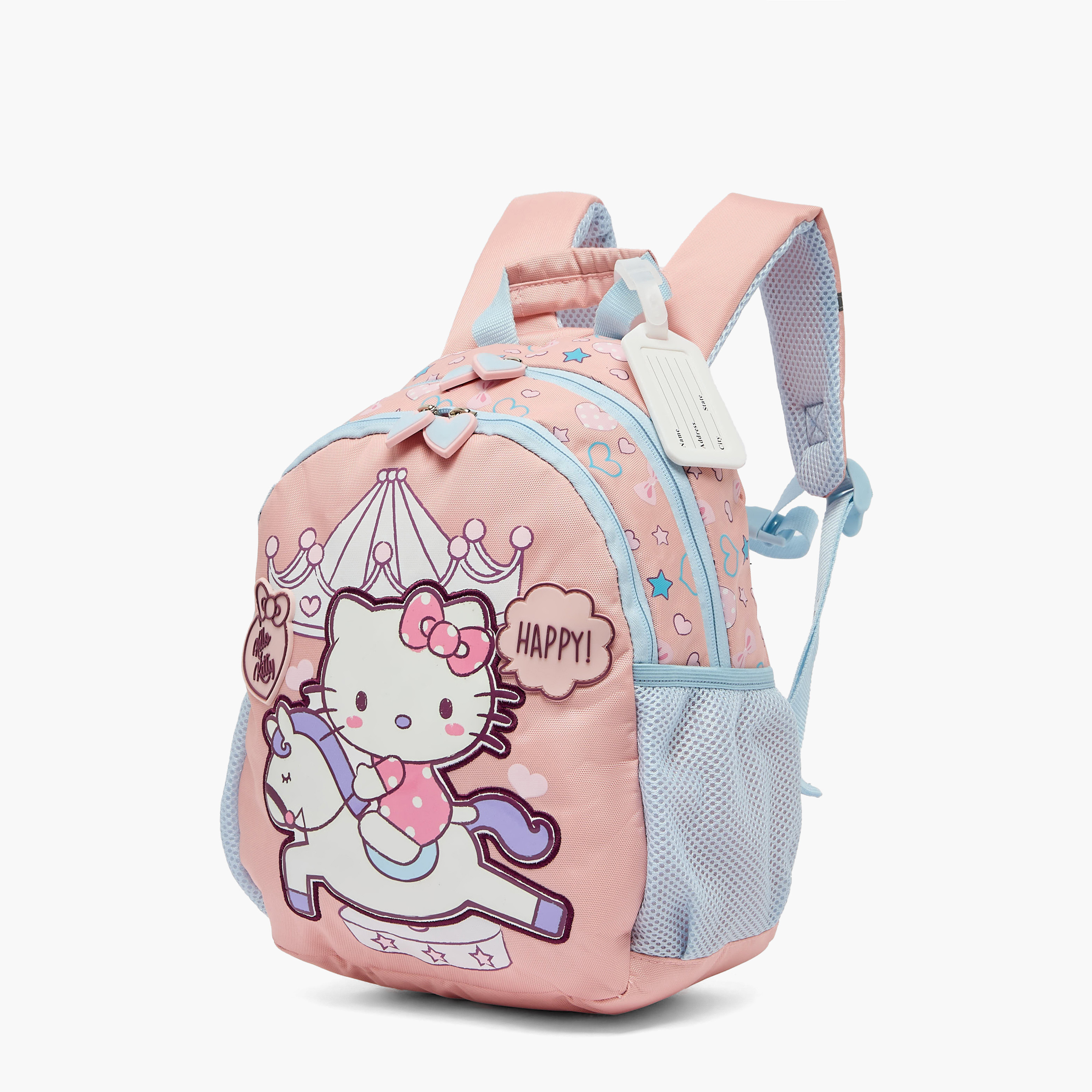 شنطة ظهر بطبعة هيلو كيتي للبنات من 3-5 سنوات مع أحزمة كتف مبطنة من سانريو - 14 بوصة-school-bagsandbackpacks-backpacks-image-2