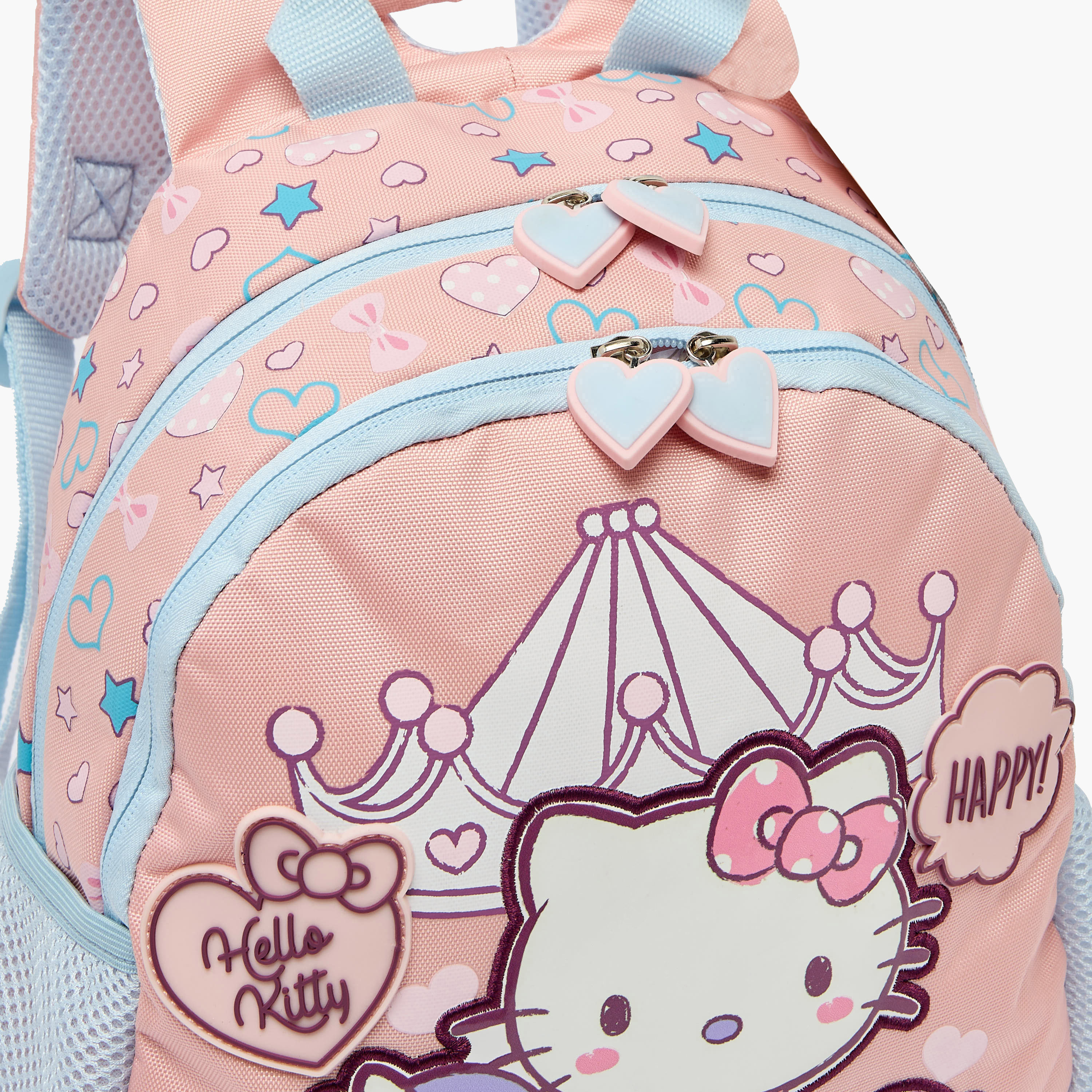 شنطة ظهر بطبعة هيلو كيتي للبنات من 3-5 سنوات مع أحزمة كتف مبطنة من سانريو - 14 بوصة-school-bagsandbackpacks-backpacks-image-6