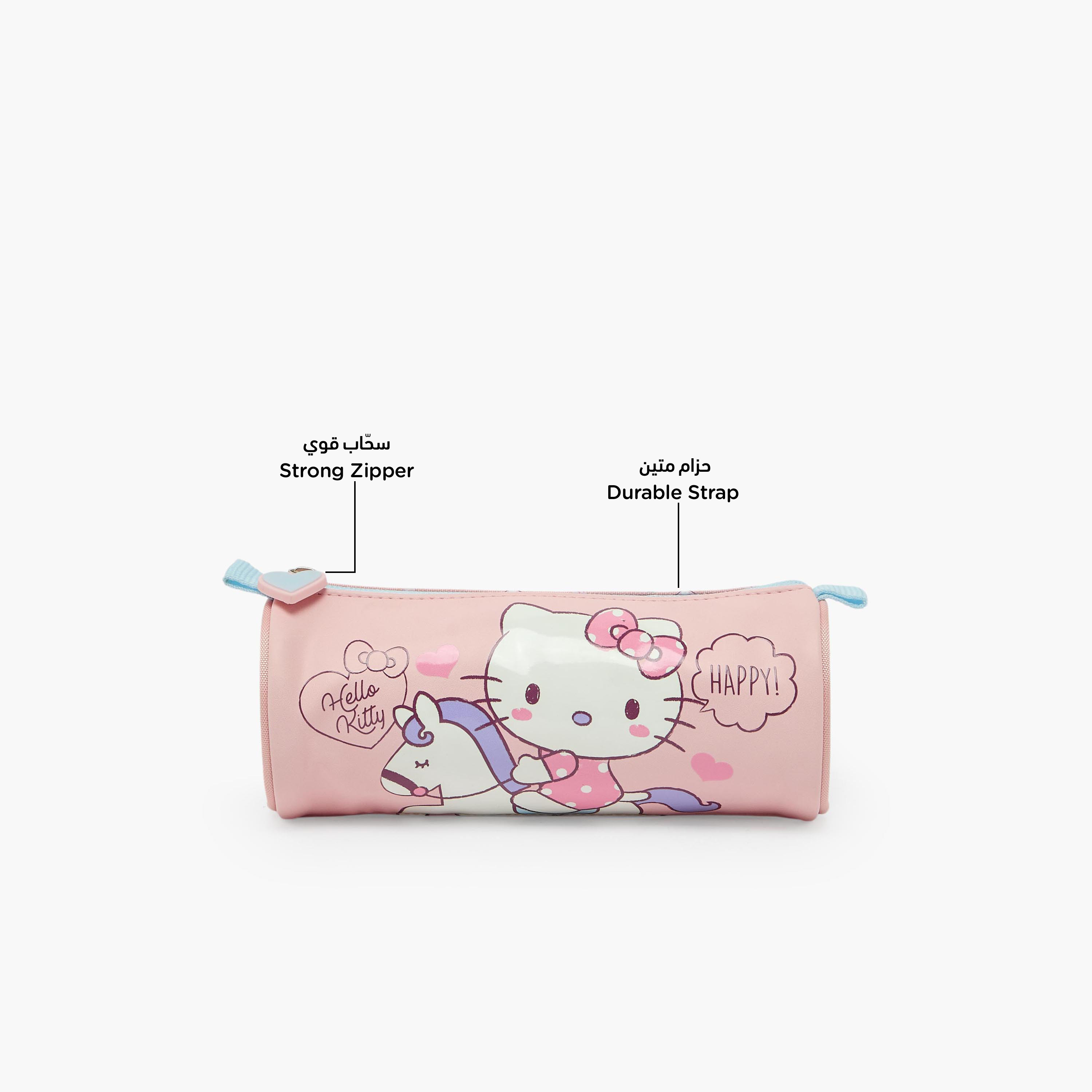 Sanrio Hello Kitty Print Pencil Pouch with Zip Closure-school-stationery-pencilcases-image-2