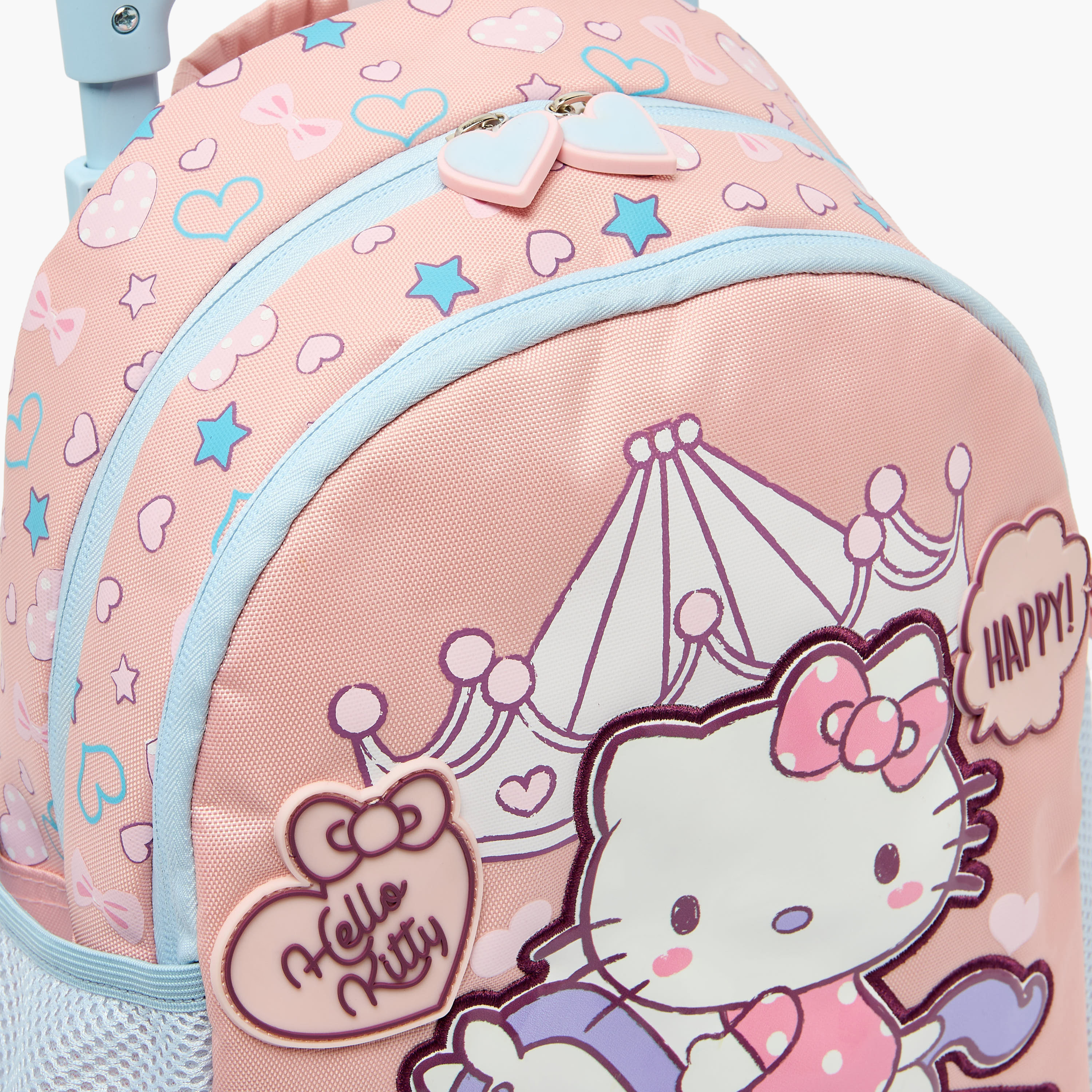 شنطة ترولي بطبعات هالو كيتي ومقبض قابل للسحب للبنات من 3-5 سنوات من سانريو - 14 بوصة-school-bagsandbackpacks-trolleybags-image-9