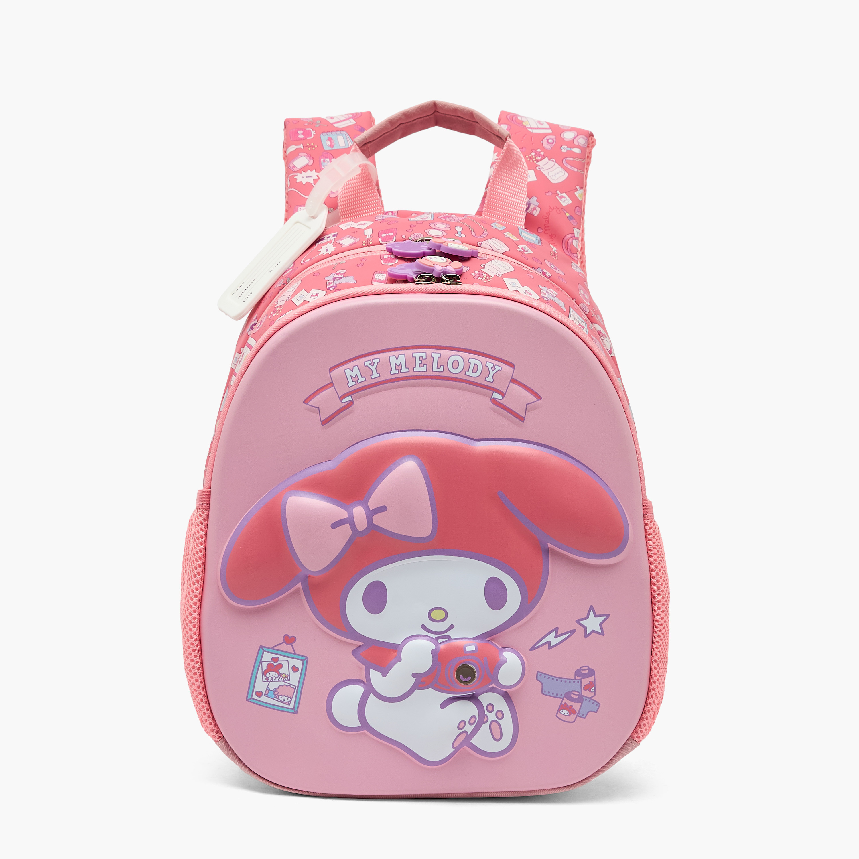 Sanrio My Melody Print Backpack for Girls 3-5 Years with Padded Shoulder Straps - 14 inches-school-bagsandbackpacks-backpacks-image-1
