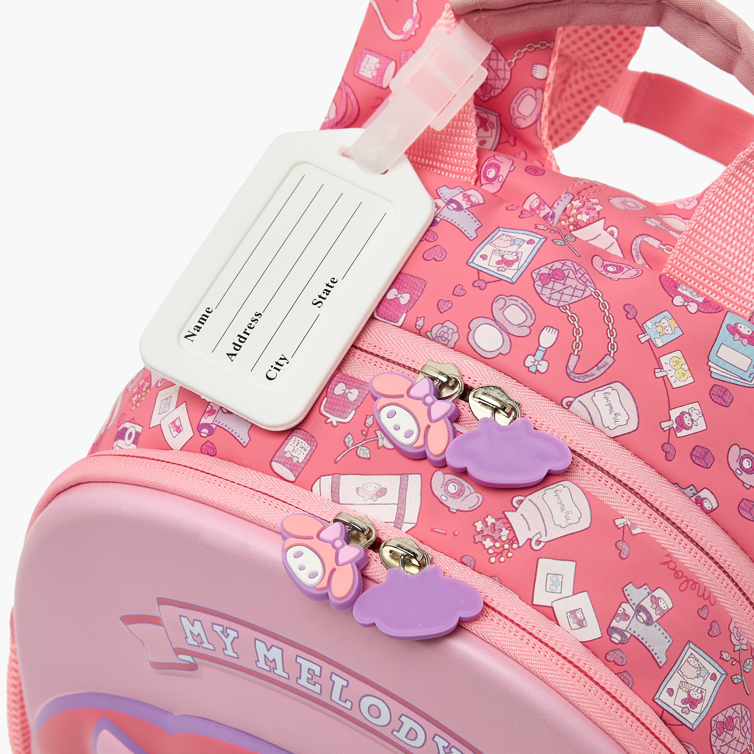 Sanrio My Melody Print Backpack for Girls 3-5 Years with Padded Shoulder Straps - 14 inches-school-bagsandbackpacks-backpacks-image-4