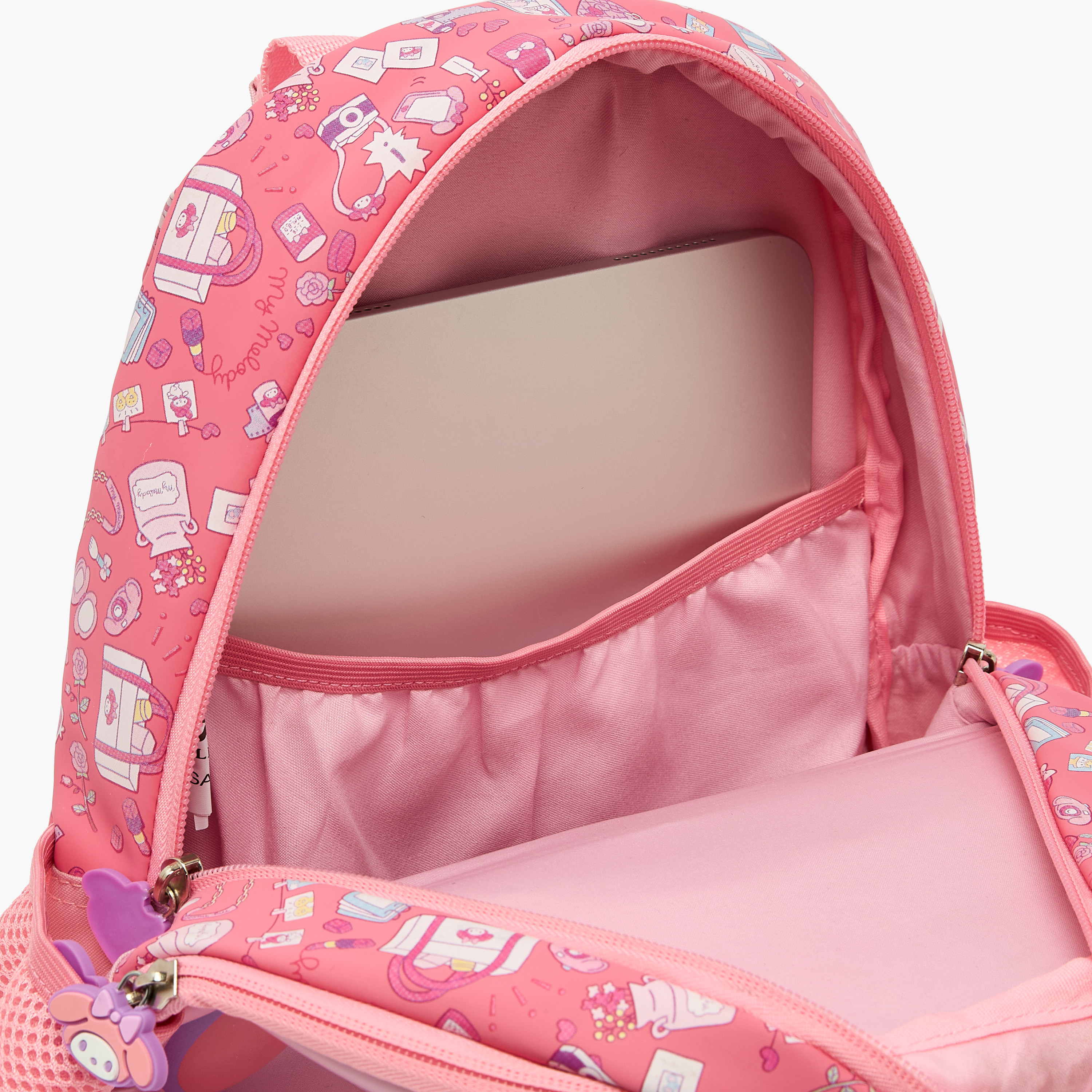 Sanrio My Melody Print Backpack for Girls 3-5 Years with Padded Shoulder Straps - 14 inches-school-bagsandbackpacks-backpacks-image-6