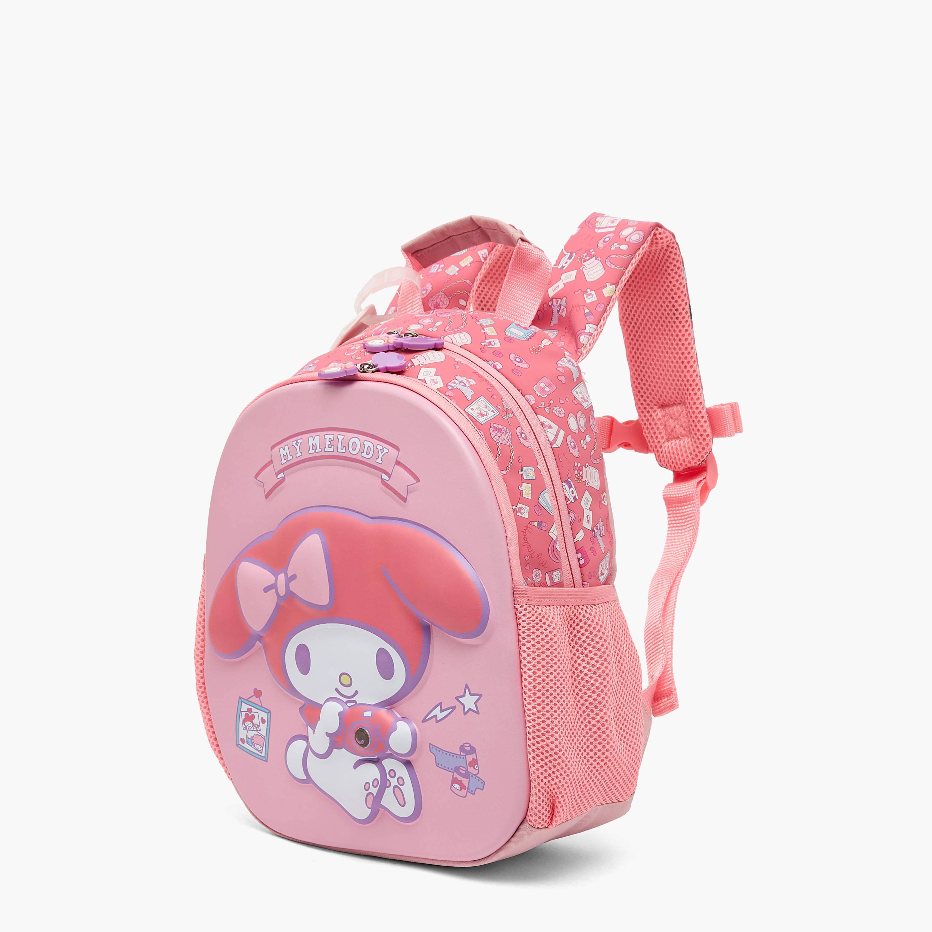 Sanrio My Melody Print Backpack for Girls 3-5 Years with Padded Shoulder Straps - 14 inches-school-bagsandbackpacks-backpacks-image-7