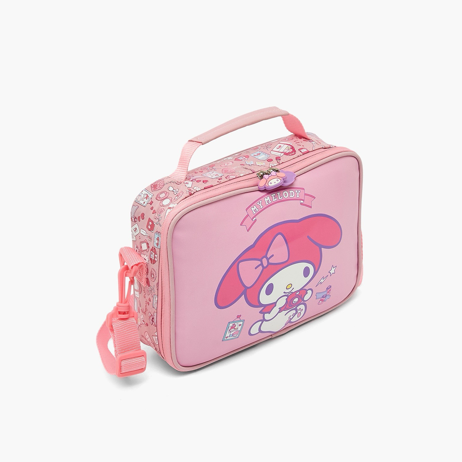Sanrio My Melody Print Lunch Bag for Girls 3-5 Years with Detachable Strap-school-lunchessentials-lunchbags-image-3