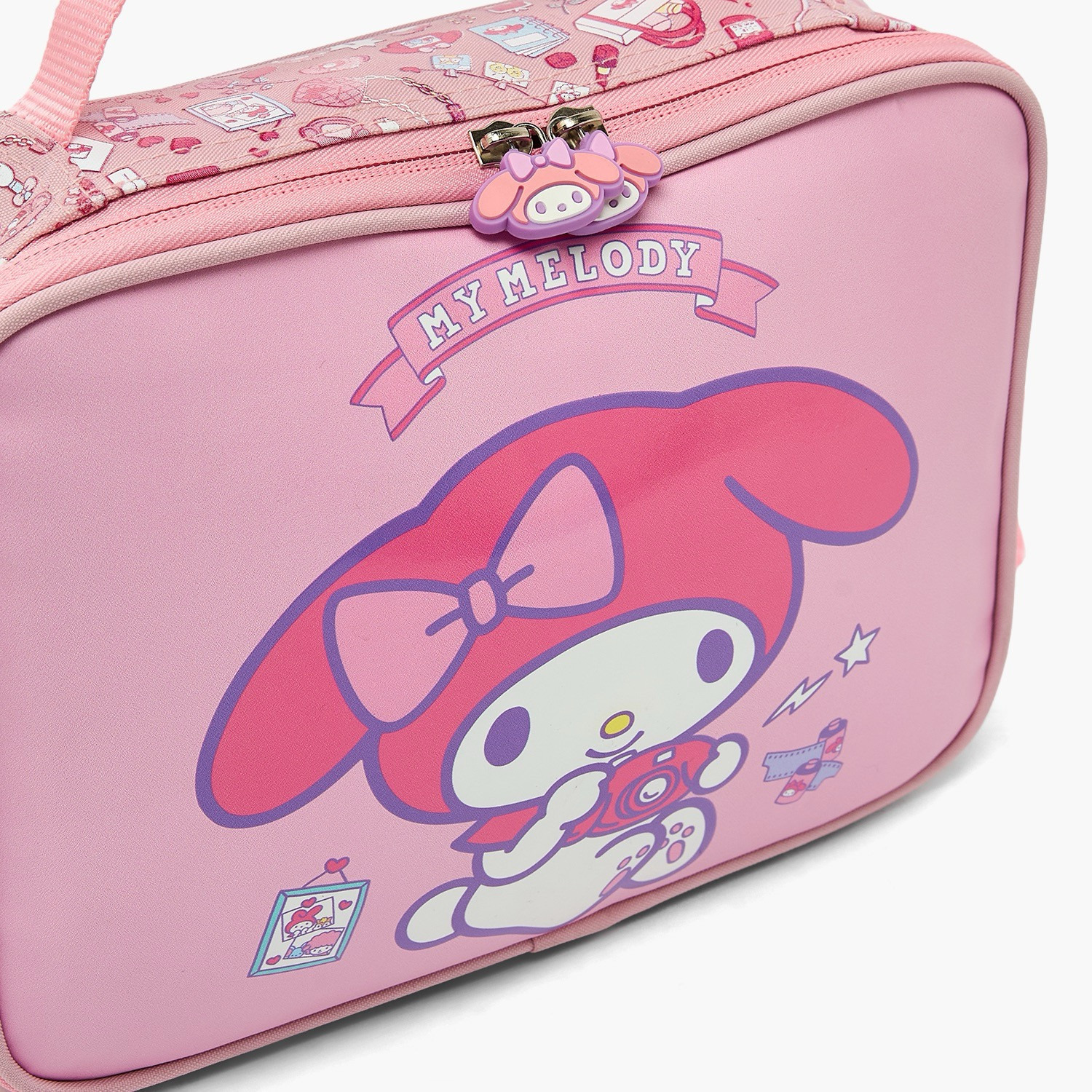 Sanrio My Melody Print Lunch Bag for Girls 3-5 Years with Detachable Strap-school-lunchessentials-lunchbags-image-4