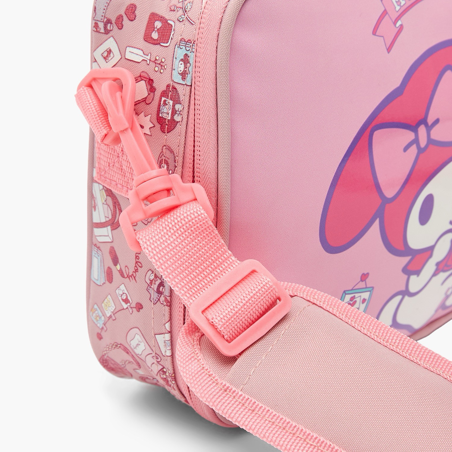 Sanrio My Melody Print Lunch Bag for Girls 3-5 Years with Detachable Strap-school-lunchessentials-lunchbags-image-6