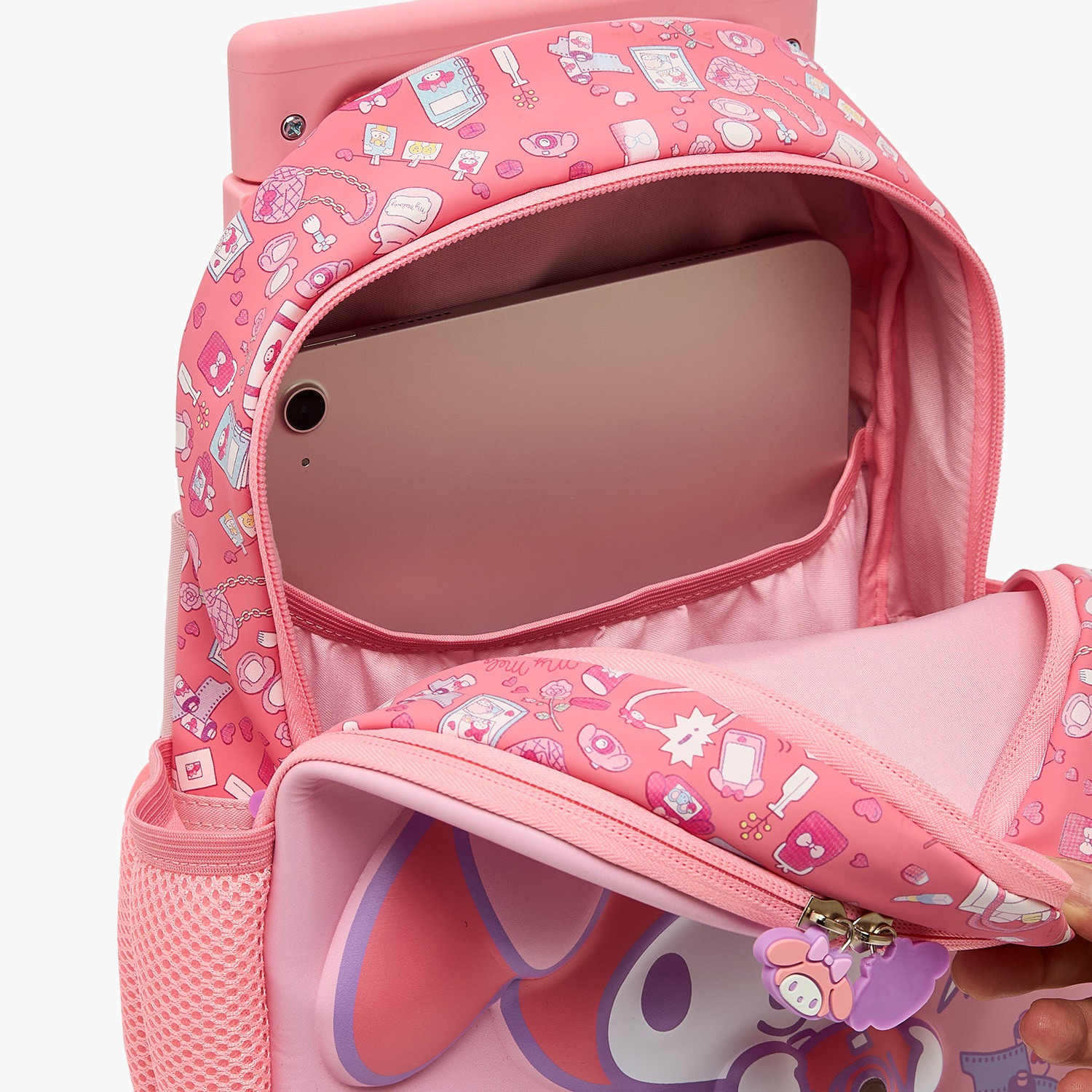 Sanrio My Melody Print Trolley Bag for Girls 3-5 Years Retractable Handle - 14 inches-school-bagsandbackpacks-trolleybags-image-7