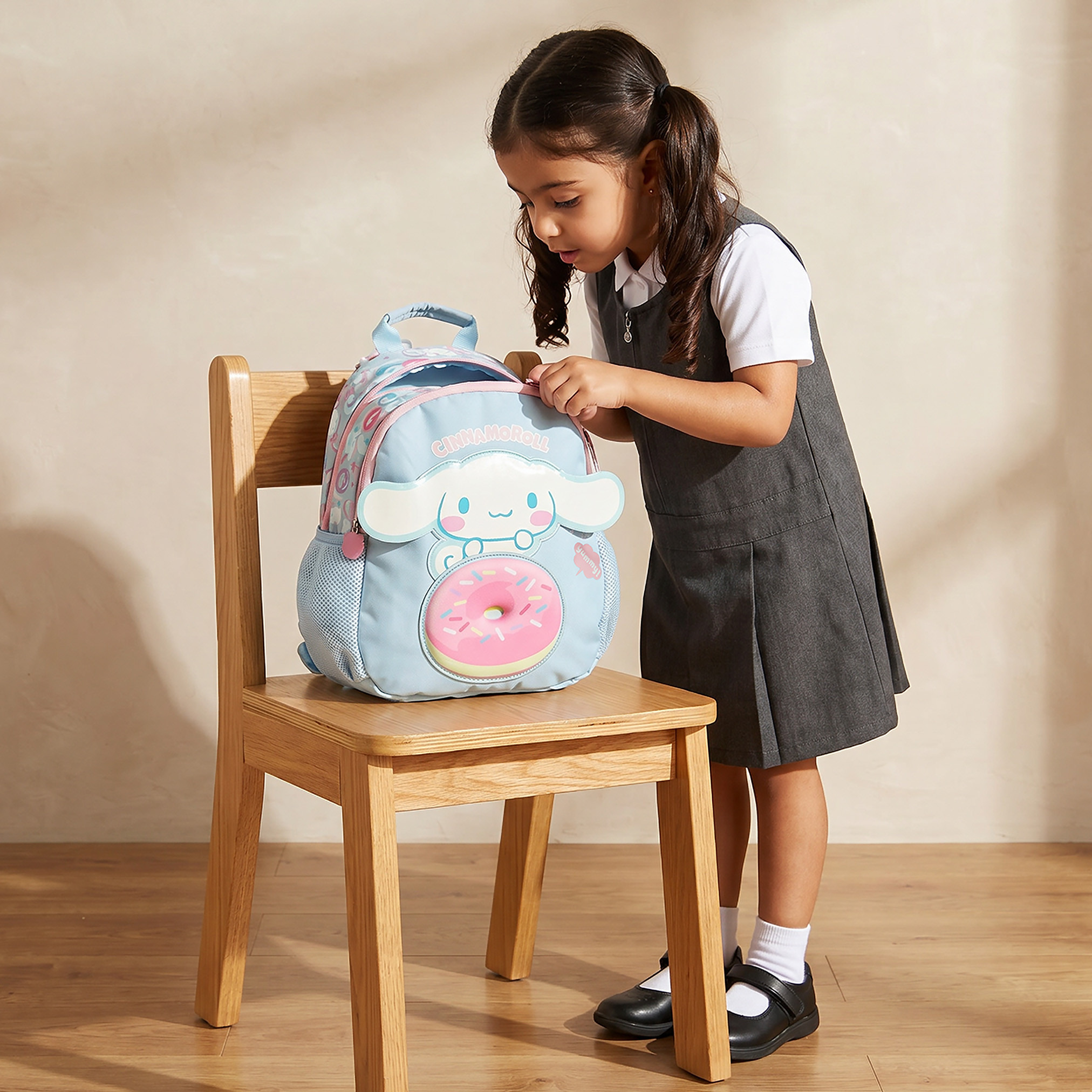 Sanrio Cinnamoroll Print Backpack for Girls 3-5 Years with Padded Straps - 13.5 inches-school-bagsandbackpacks-backpacks-image-4