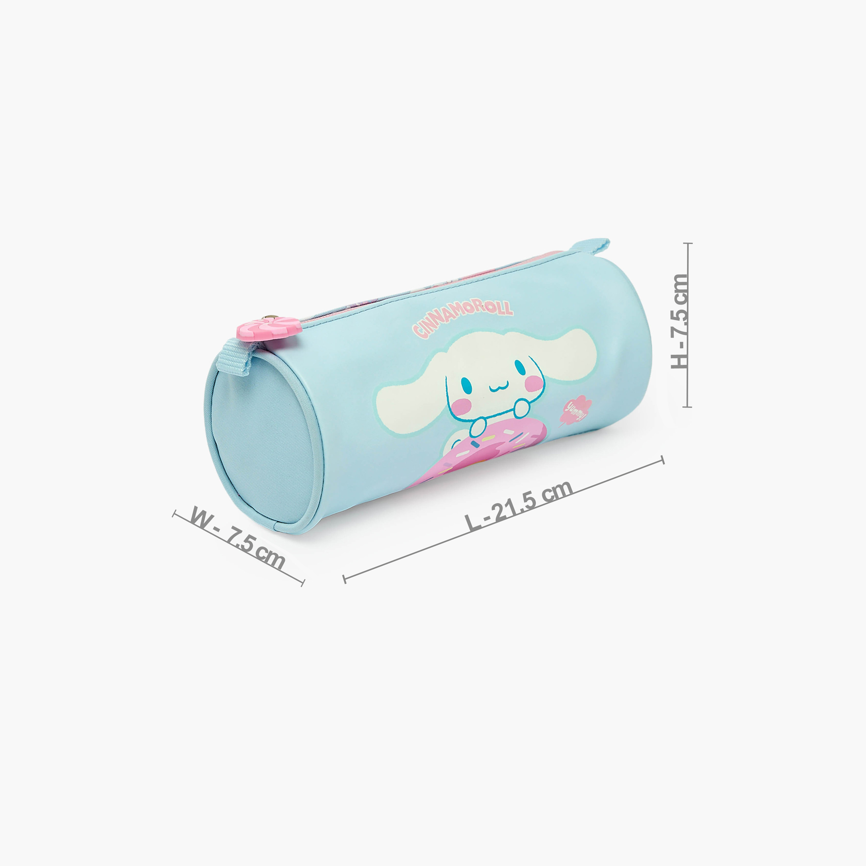 Sanrio Cinnamoroll Print Pencil Pouch with Zip Closure-school-stationery-pencilcases-image-3