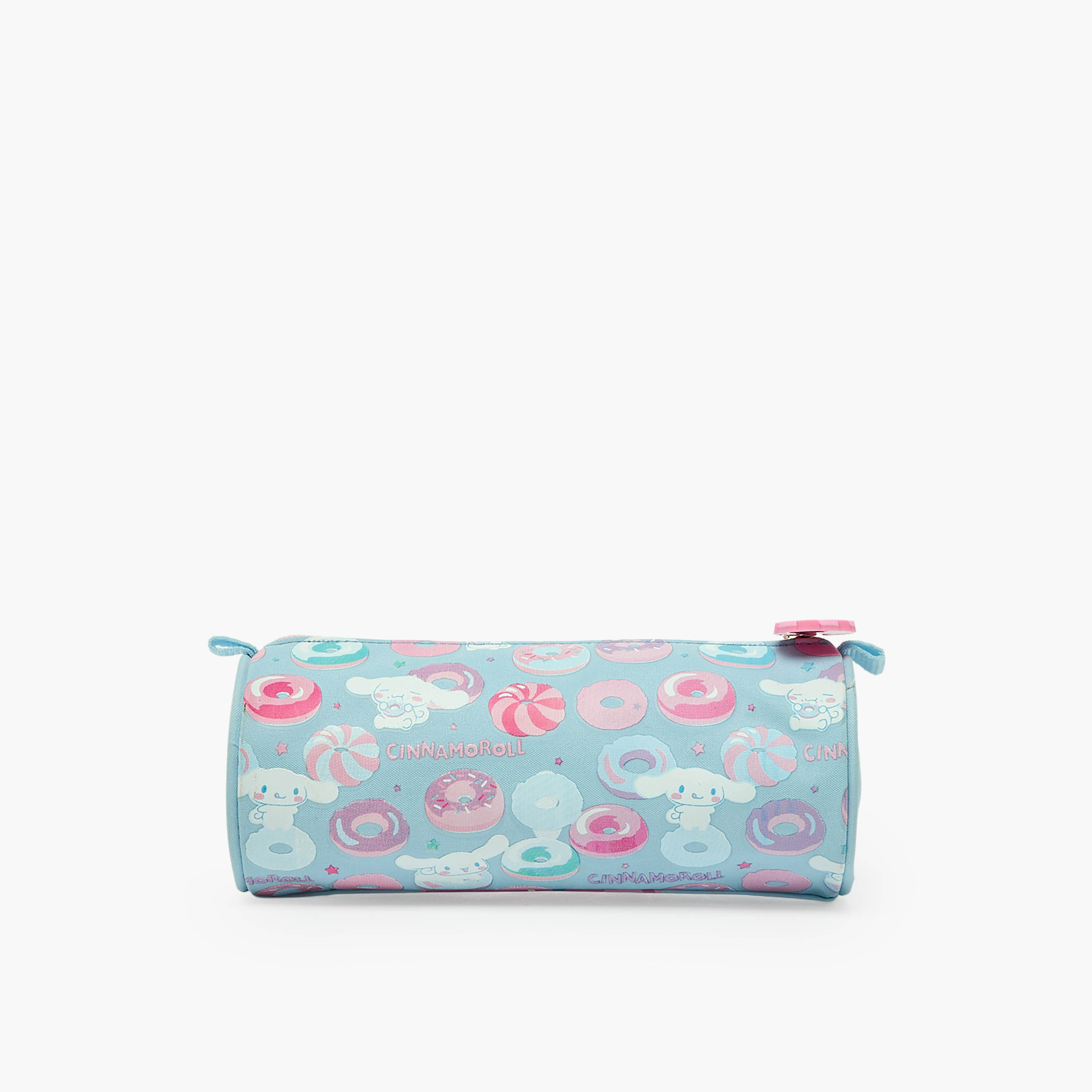 Sanrio Cinnamoroll Print Pencil Pouch with Zip Closure-school-stationery-pencilcases-image-4
