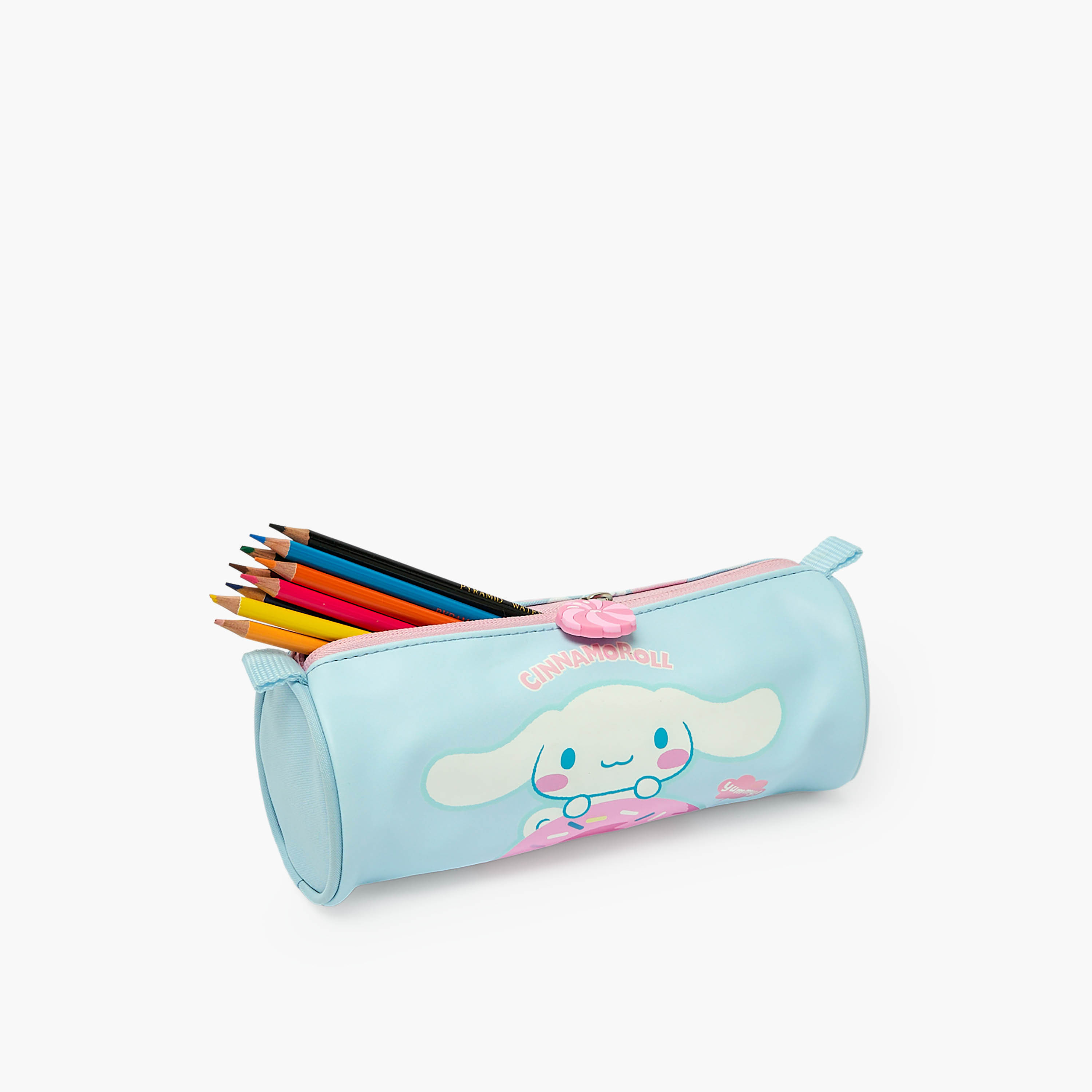 Sanrio Cinnamoroll Print Pencil Pouch with Zip Closure-school-stationery-pencilcases-image-7