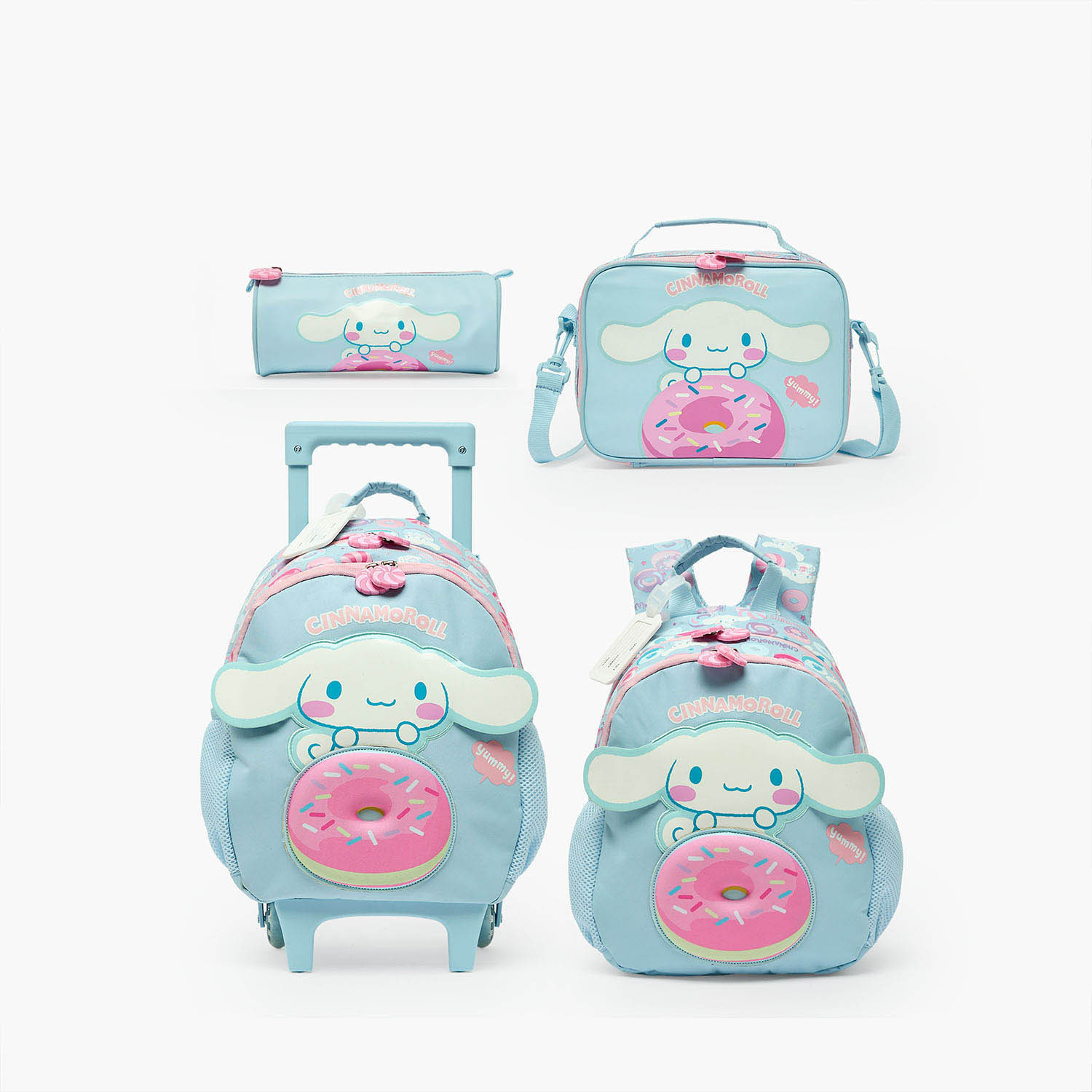 Sanrio Cinnamoroll Print Pencil Pouch with Zip Closure-school-stationery-pencilcases-image-8