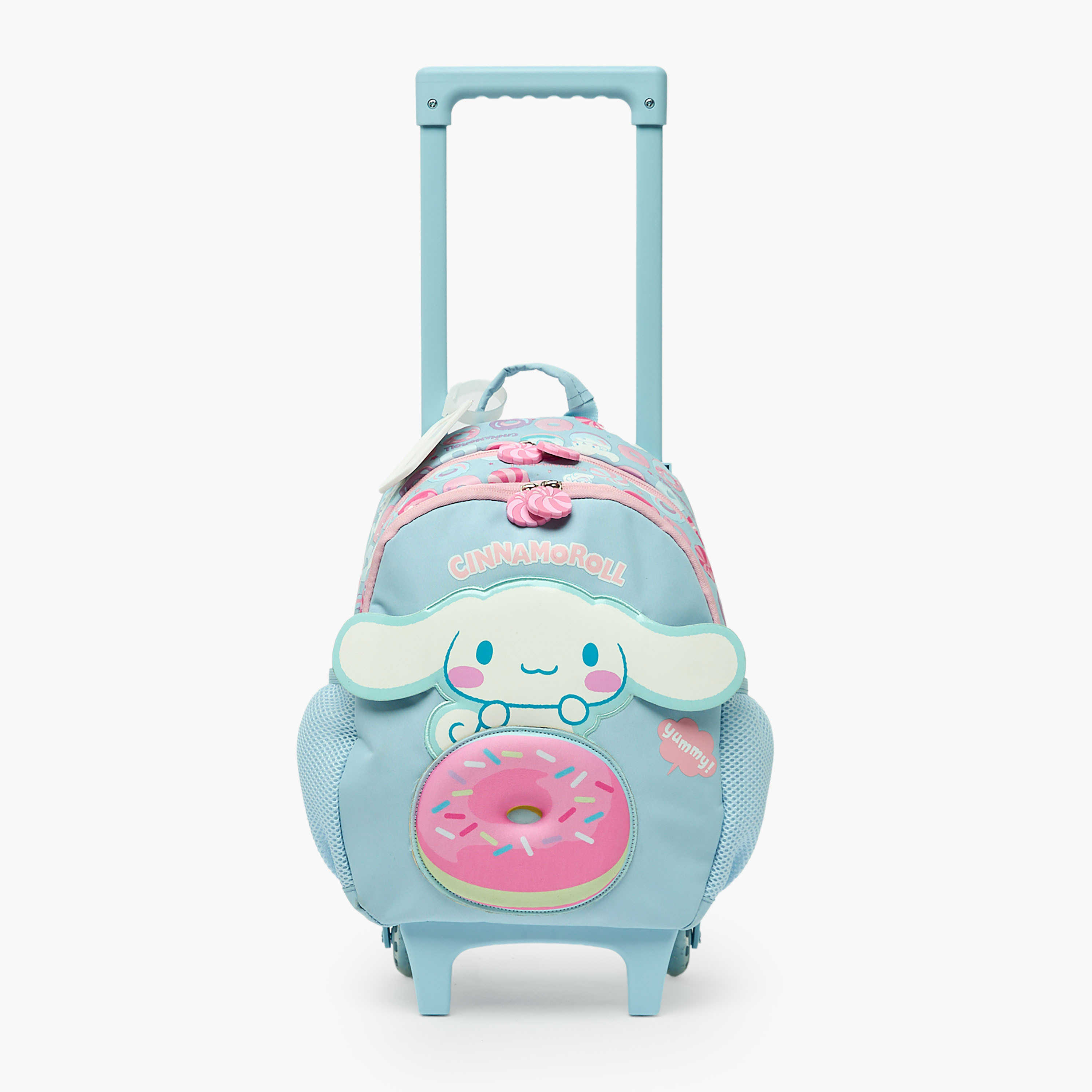 Sanrio Cinnamoroll Print Trolley Bag for Girls 3-5 Years with Durable Wheels - 14 inches-school-bagsandbackpacks-trolleybags-image-4